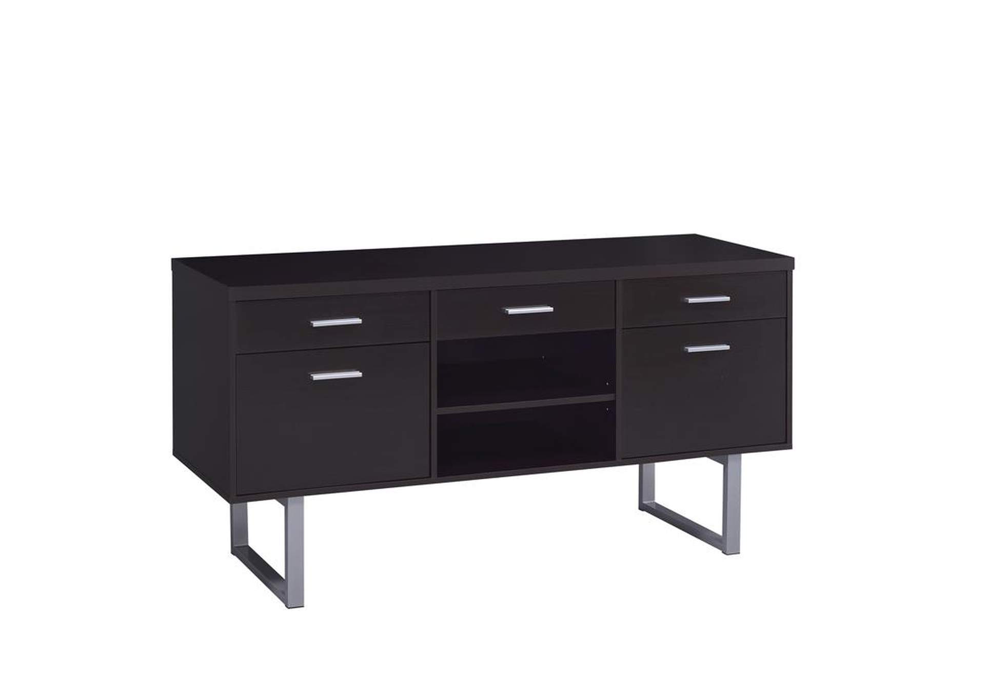 Lawtey 5-drawer Credenza with Adjustable Shelf Cappuccino,Coaster Furniture