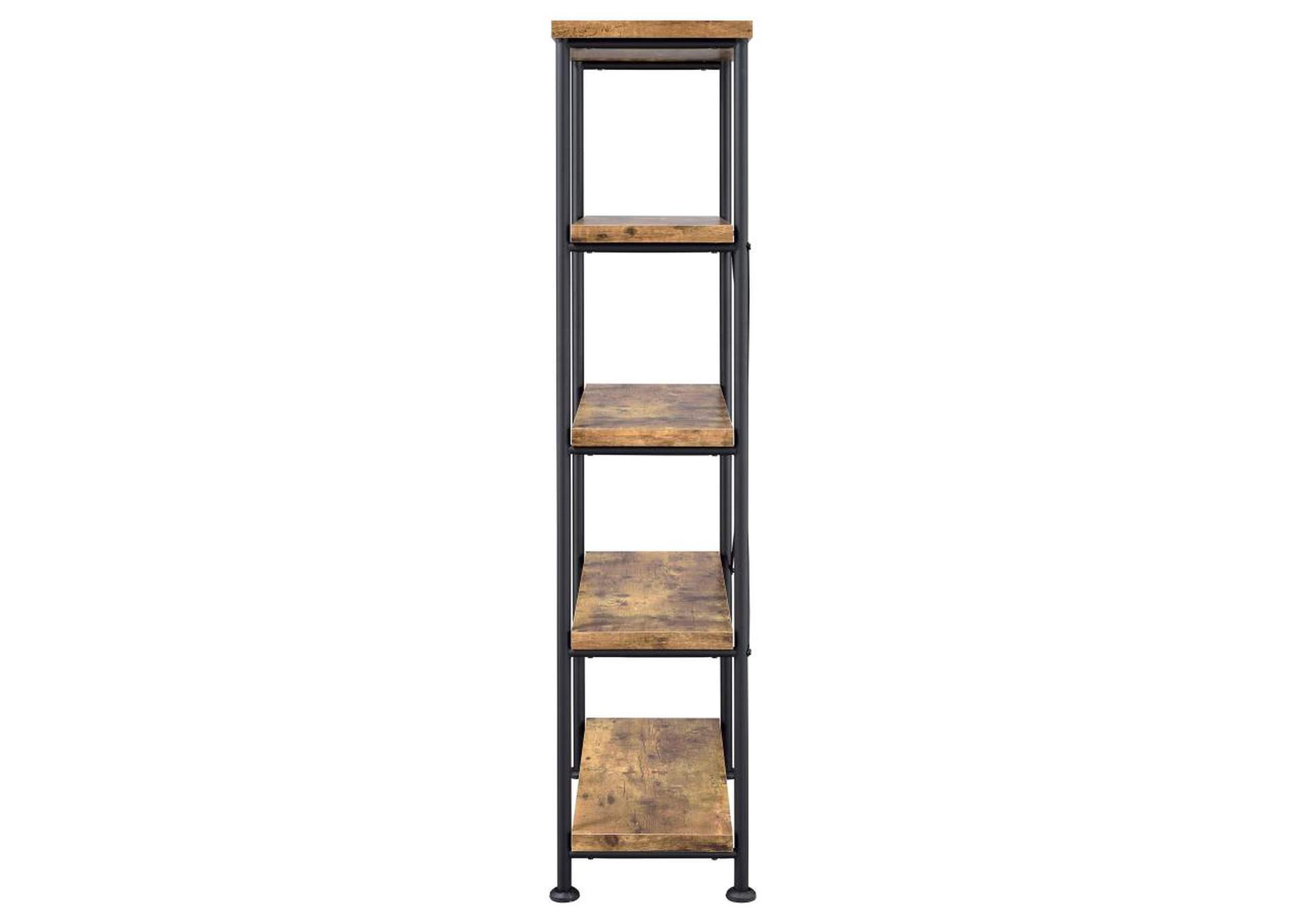 Analiese 4-Shelf Bookcase Antique Nutmeg,Coaster Furniture