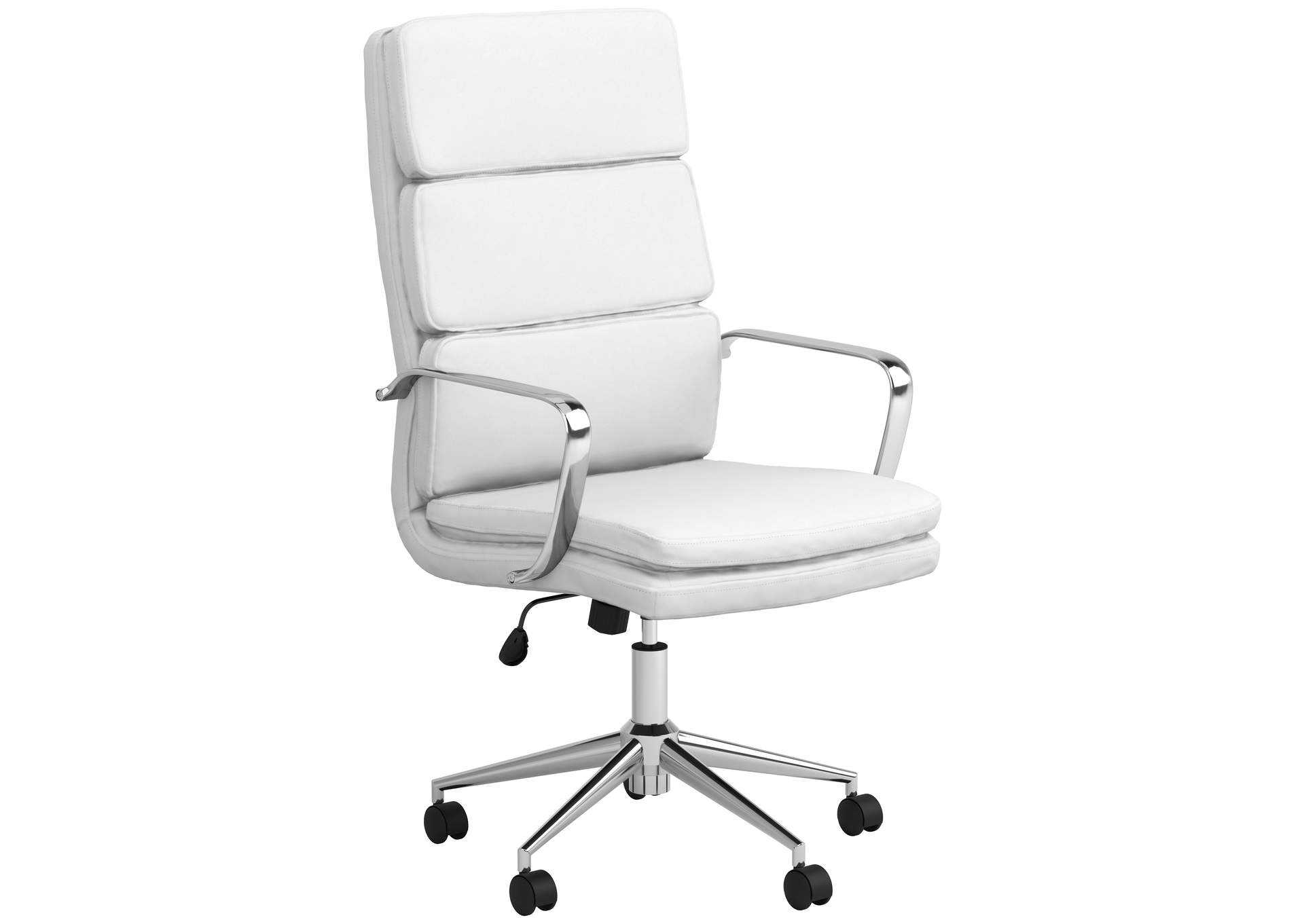 Ximena High Back Upholstered Office Chair White,Coaster Furniture
