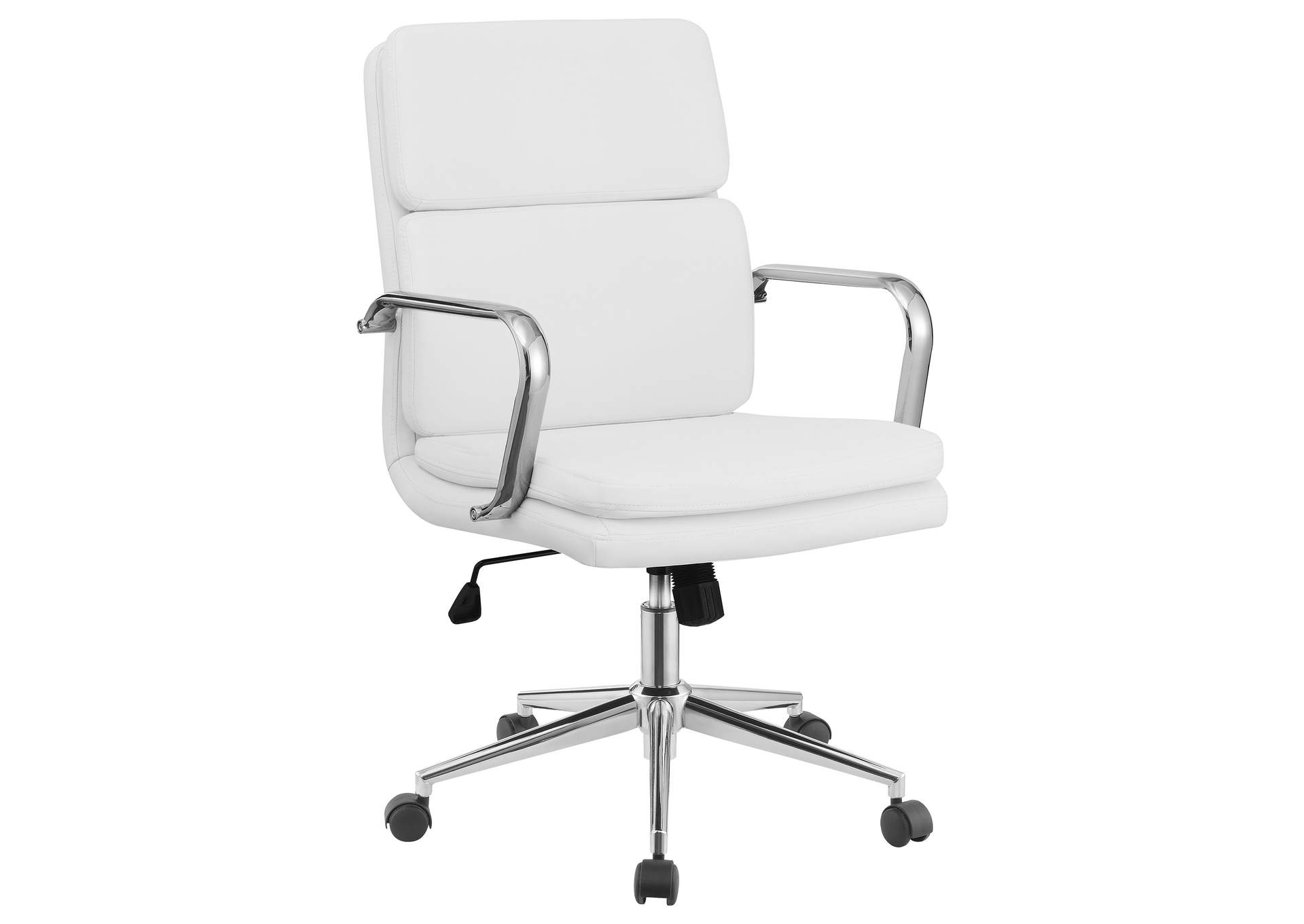 Ximena Standard Back Upholstered Office Chair White,Coaster Furniture