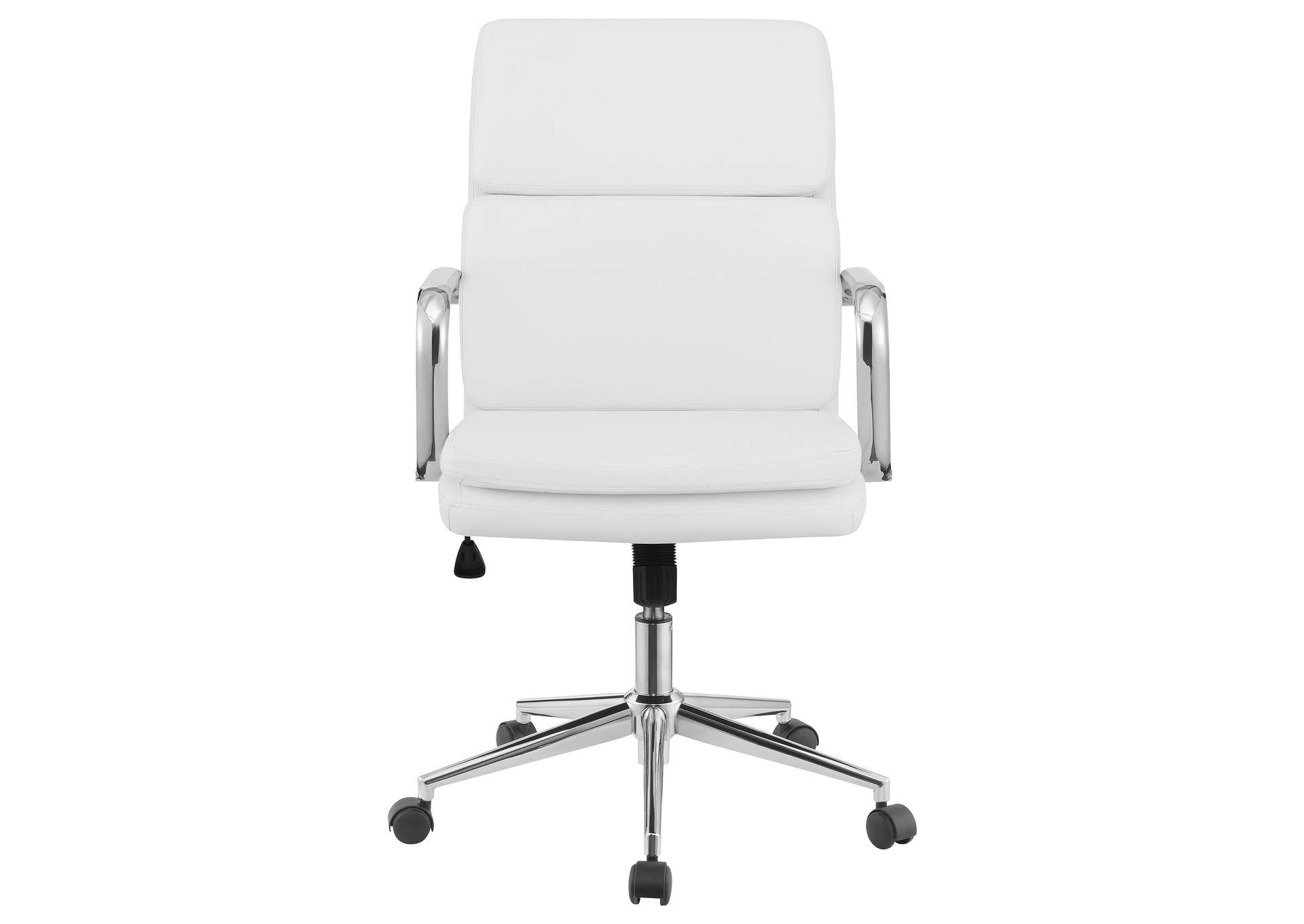 Ximena Standard Back Upholstered Office Chair White,Coaster Furniture