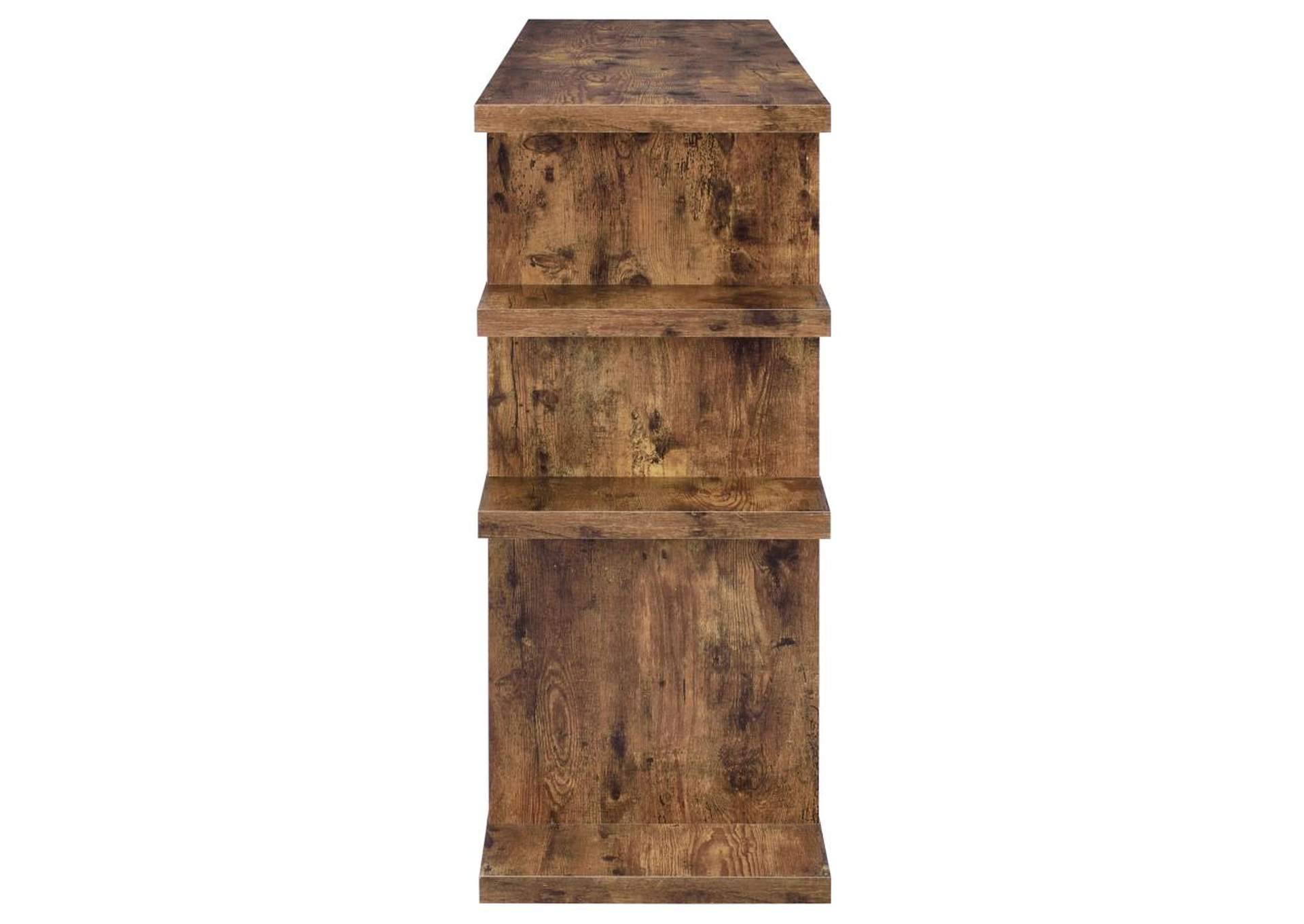 Santos 3-tier Bookcase Antique Nutmeg,Coaster Furniture