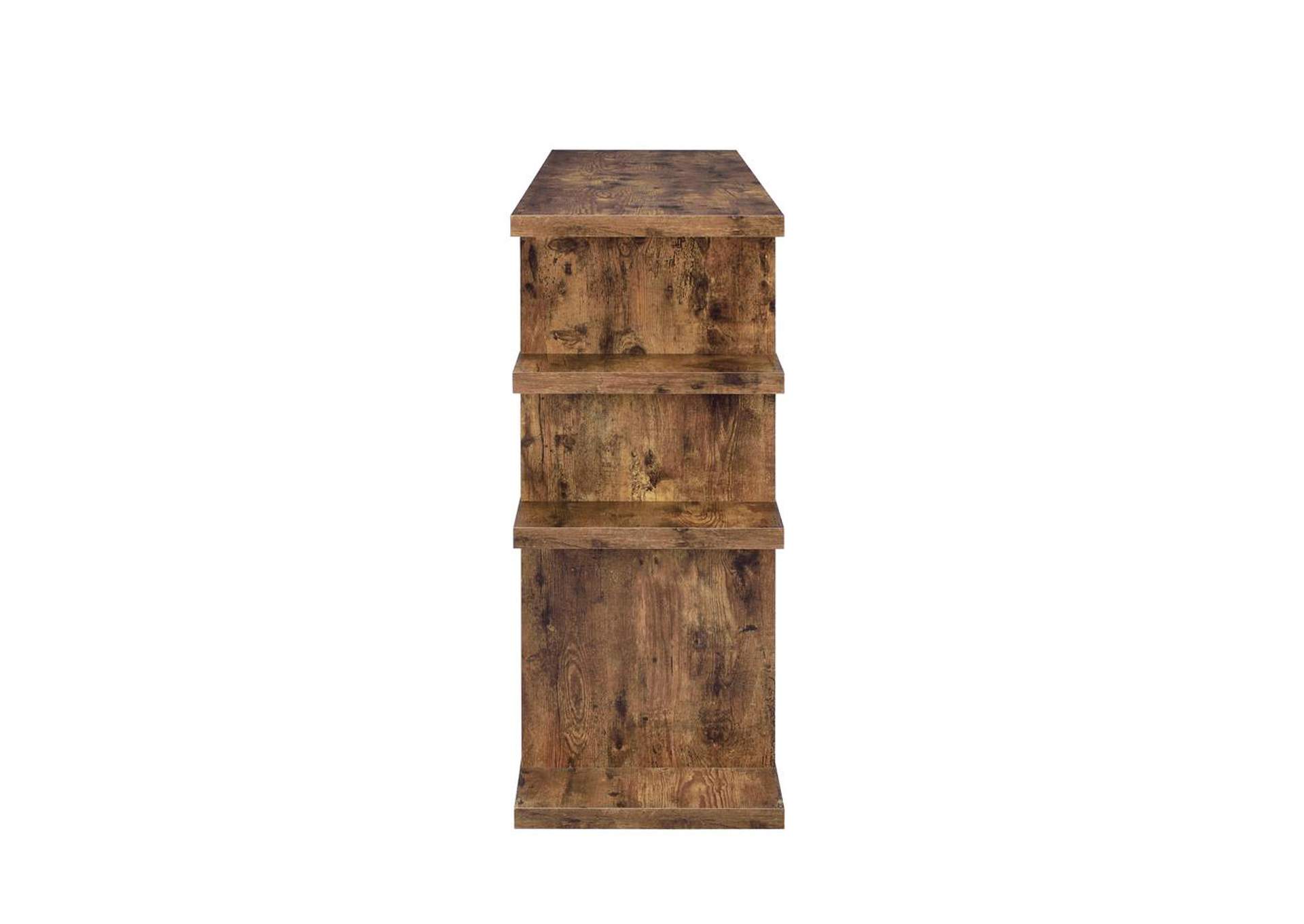Santos 3-tier Bookcase Antique Nutmeg,Coaster Furniture