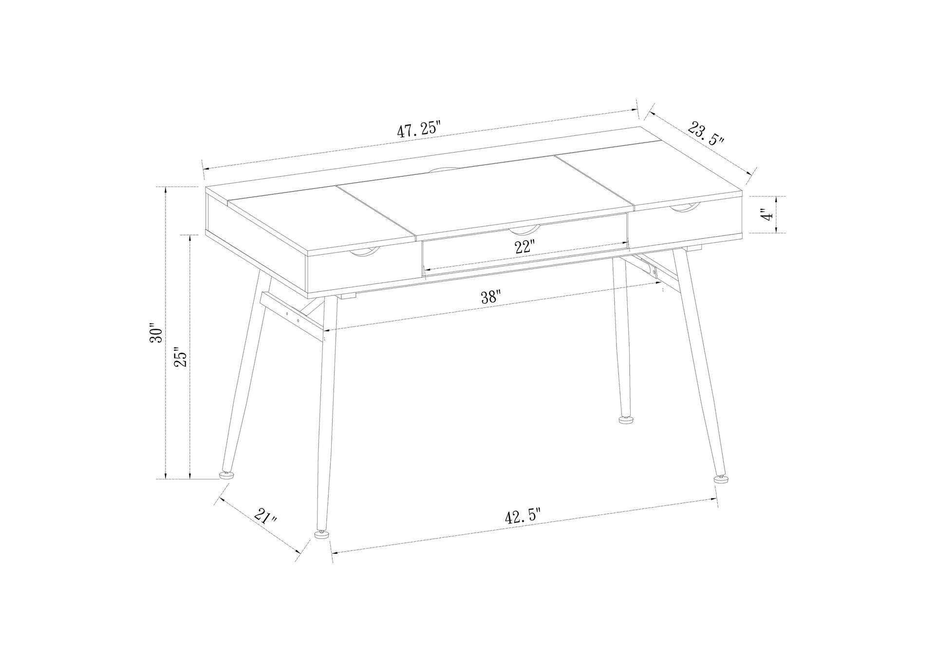 Rafael 1-drawer Writing Desk Rustic Driftwood,Coaster Furniture