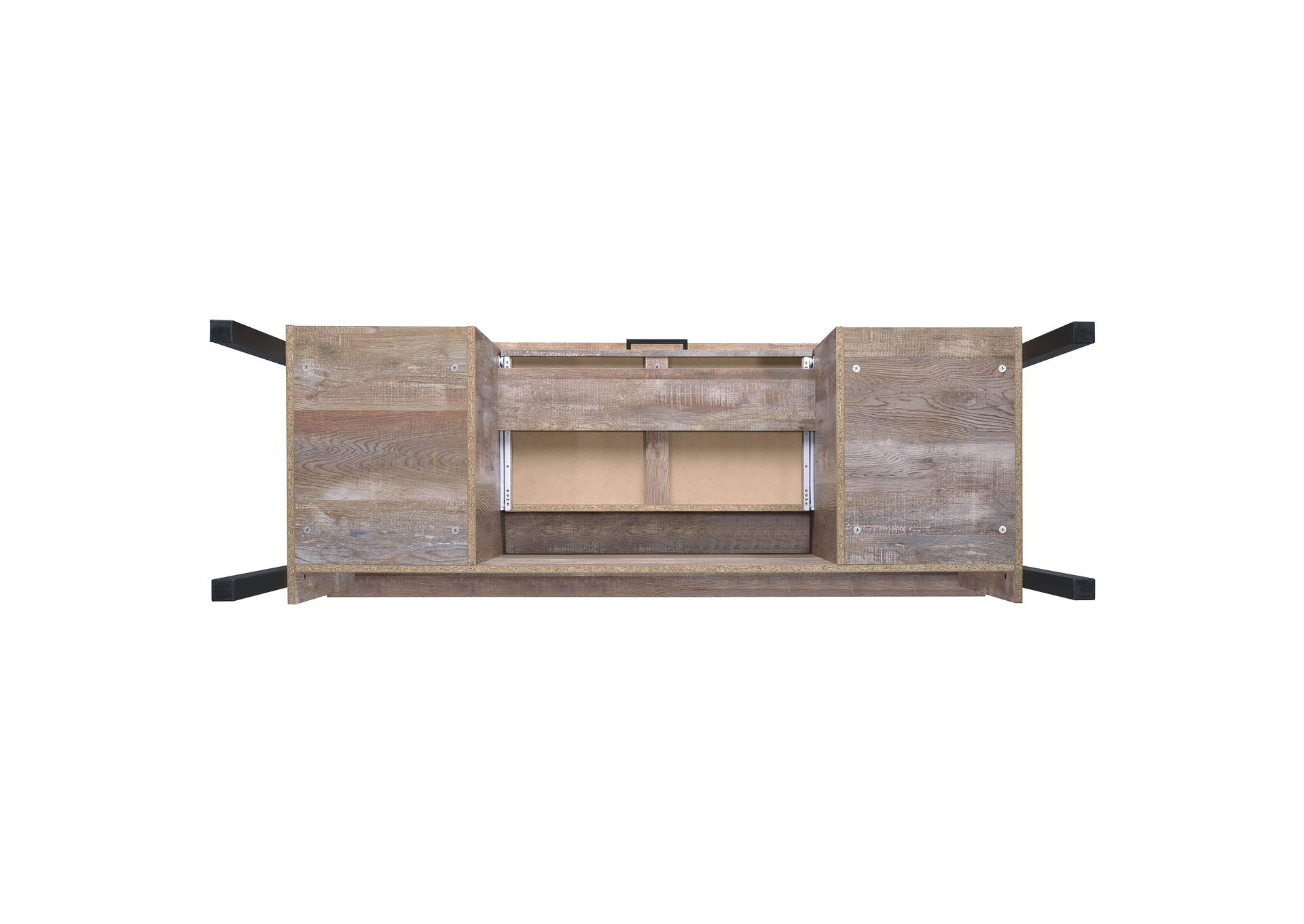 Samson 4-drawer Office Desk Weathered Oak,Coaster Furniture