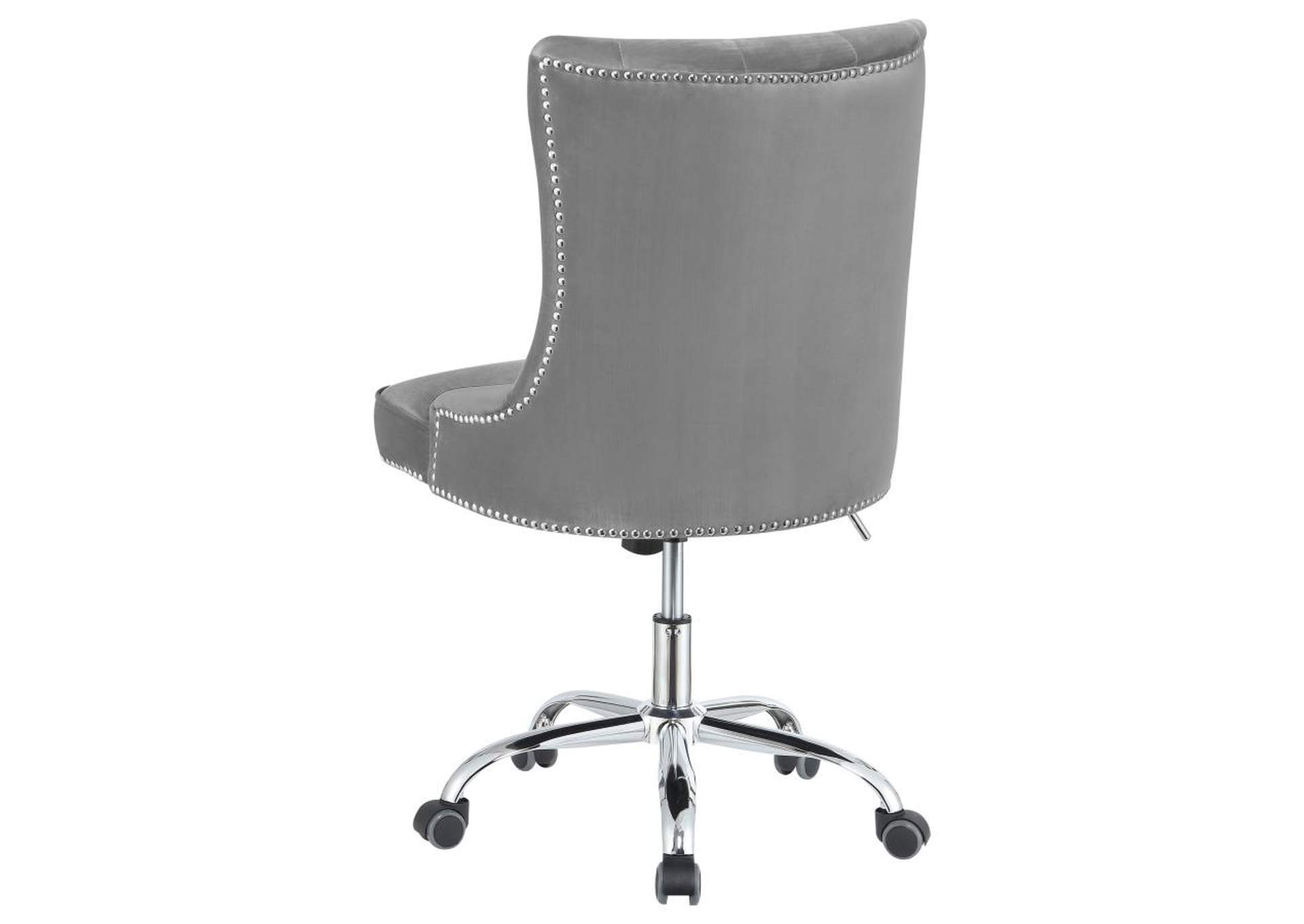 Torrance Tufted Back Office Chair Grey And Chrome,Coaster Furniture