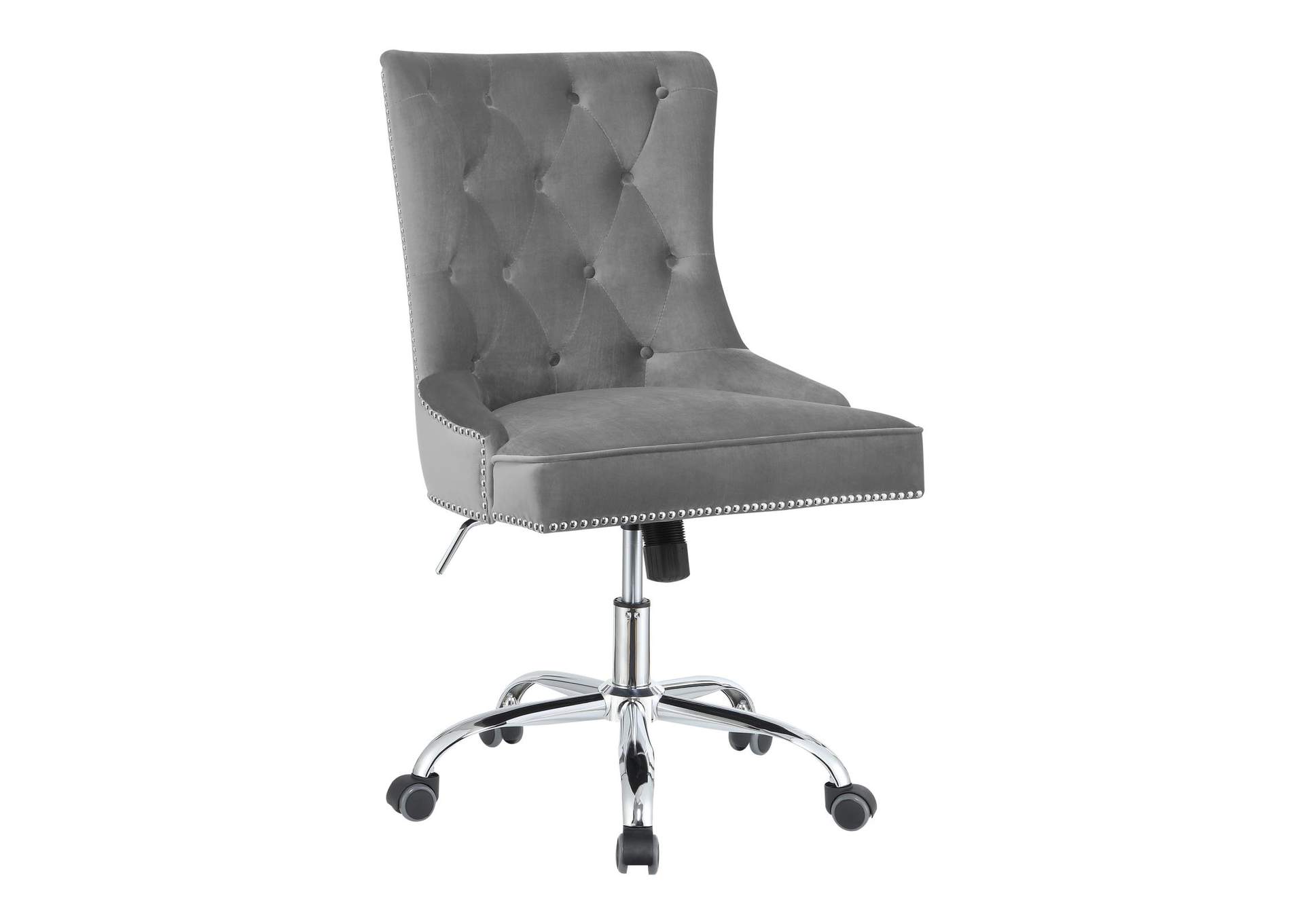 Granite Gray Modern Grey Velvet Office Chair,Coaster Furniture