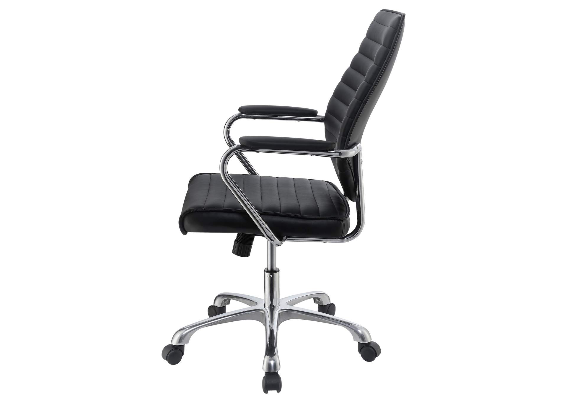 Chase High Back Office Chair Black and Chrome,Coaster Furniture