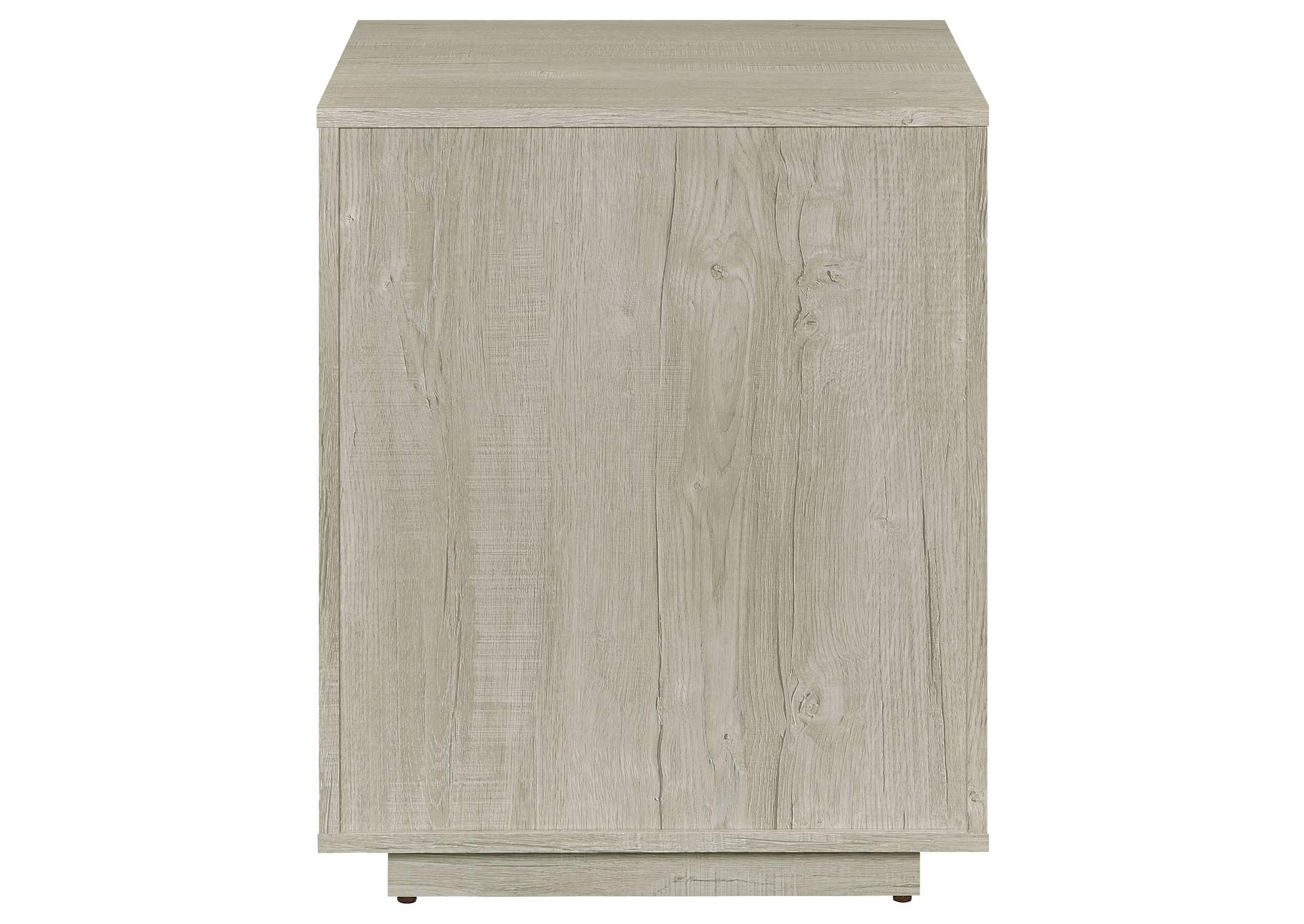 Loomis 3-drawer Square File Cabinet Whitewashed Grey,Coaster Furniture