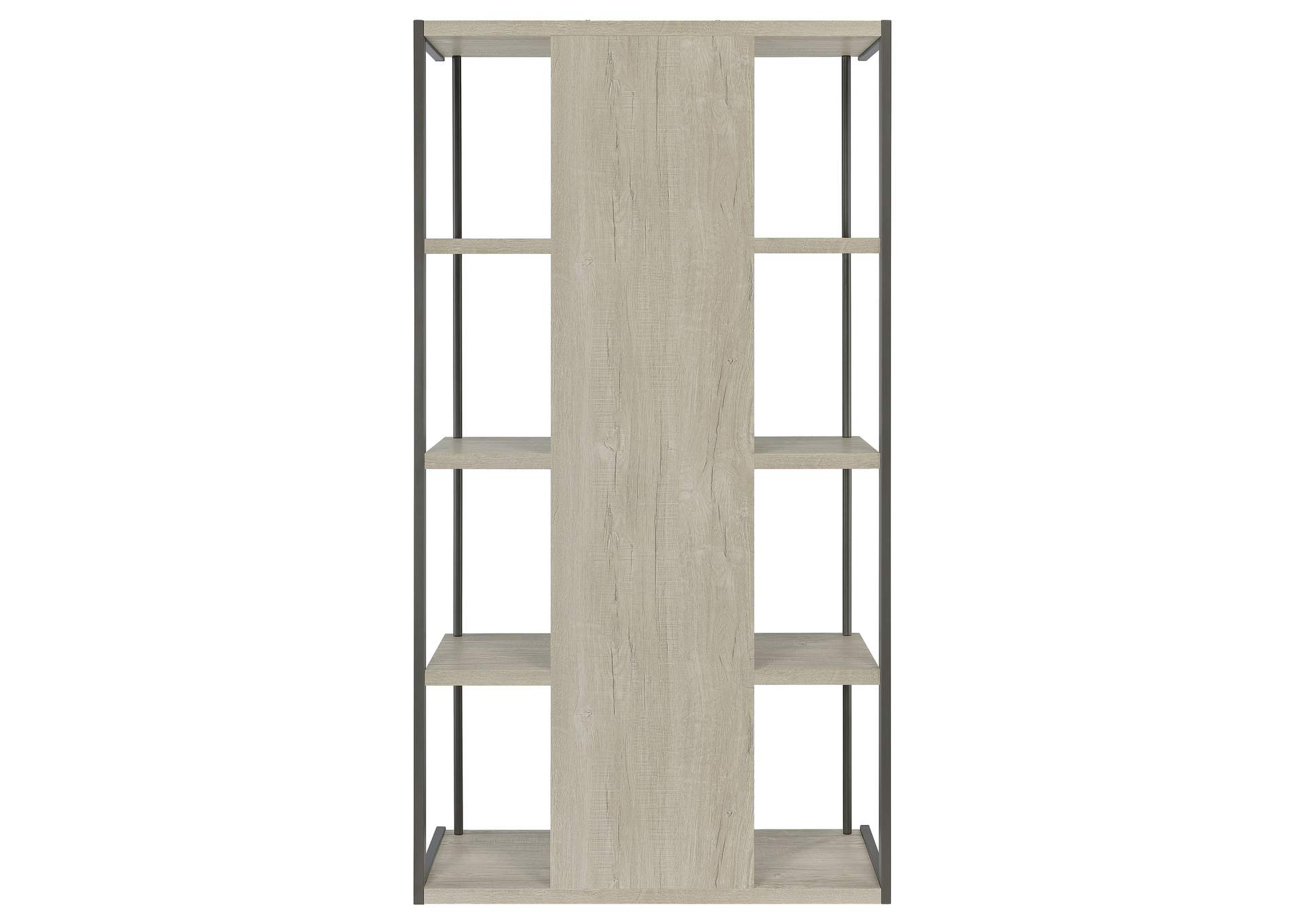 Loomis 4-shelf Bookcase Whitewashed Grey,Coaster Furniture