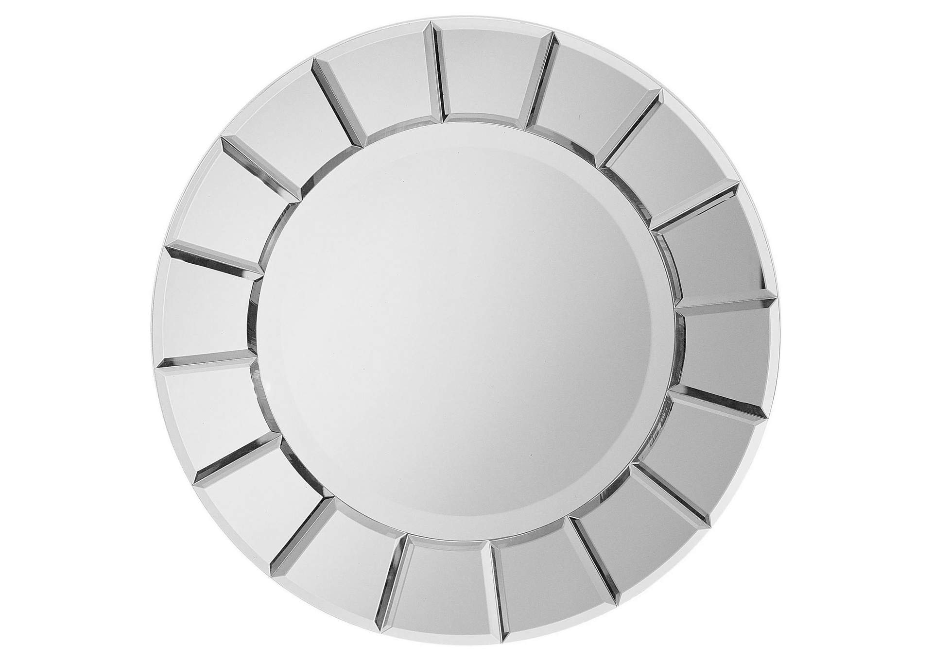 Fez Round Sun-shaped Mirror Silver,Coaster Furniture