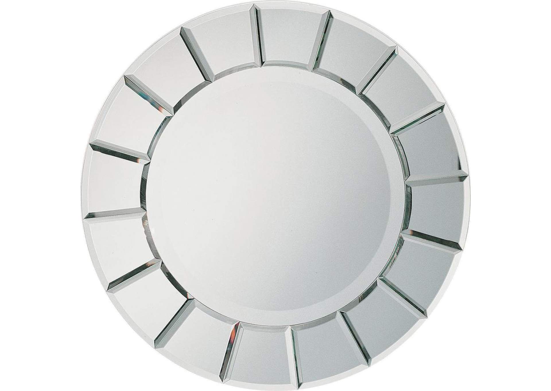 Fez Round Sun-Shaped Mirror Silver,Coaster Furniture