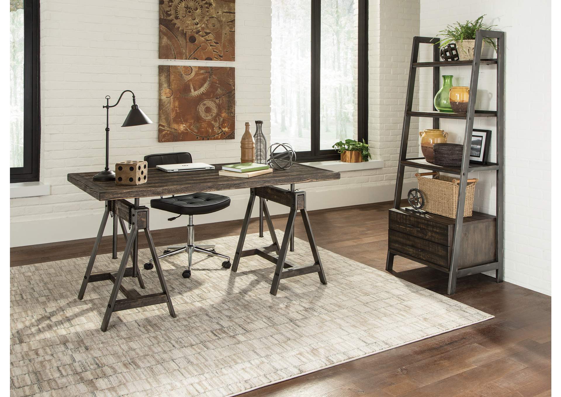 Cognac Adjustable Desk,Coaster Furniture