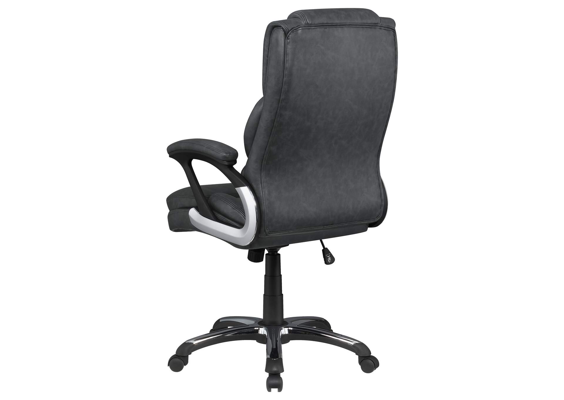 Nerris Adjustable Height Office Chair with Padded Arm Grey and Black,Coaster Furniture