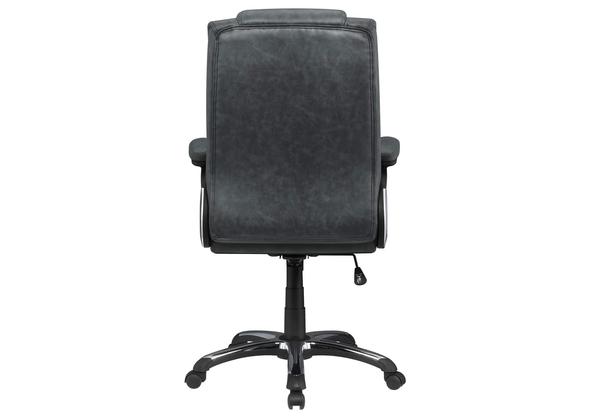 Nerris Adjustable Height Office Chair with Padded Arm Grey and Black,Coaster Furniture