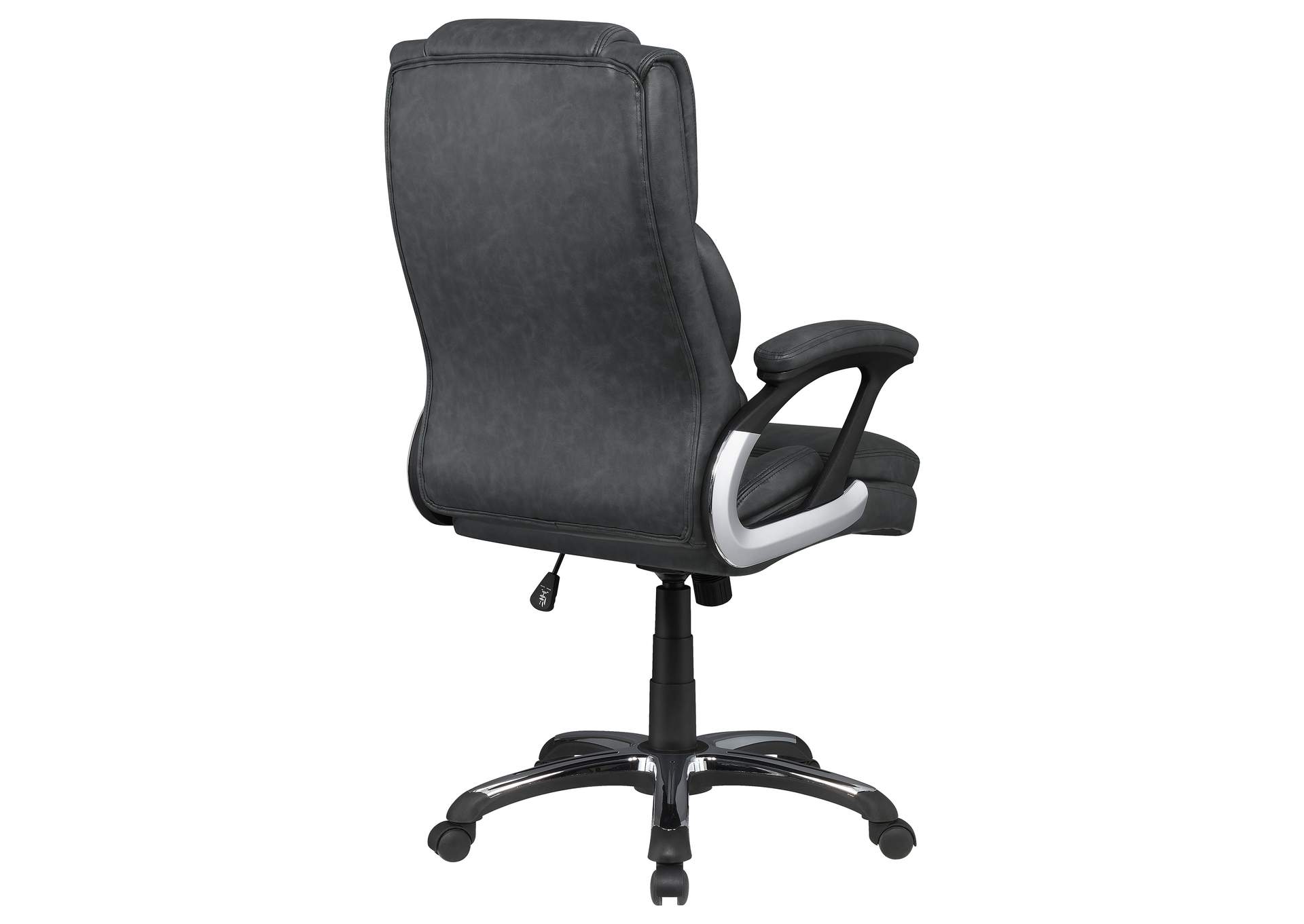 Nerris Adjustable Height Office Chair with Padded Arm Grey and Black,Coaster Furniture