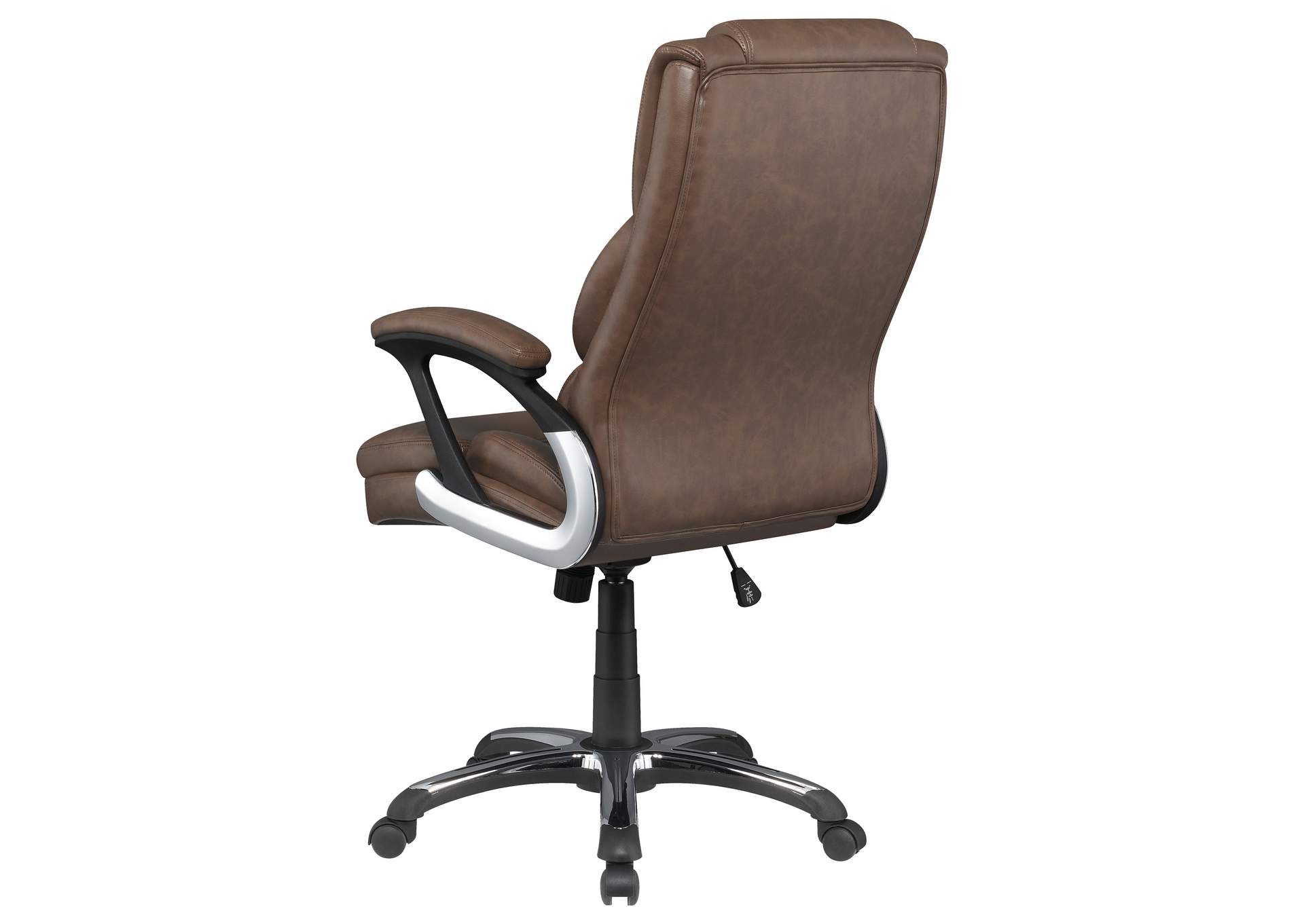 Nerris Adjustable Height Office Chair with Padded Arm Brown and Black,Coaster Furniture