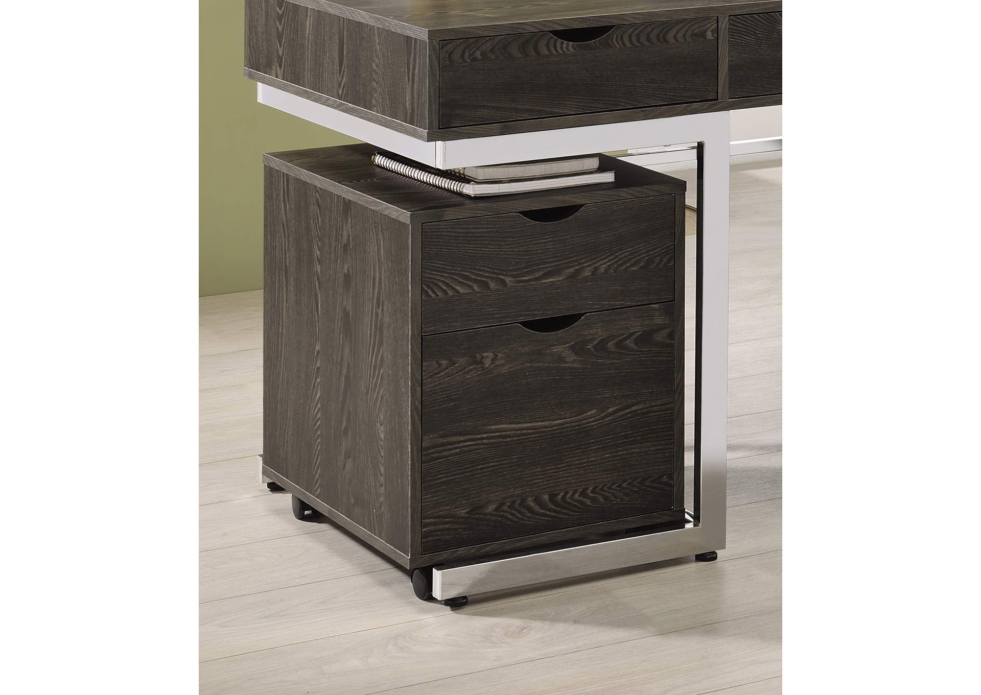 Dark Oak File Cabinet,Coaster Furniture