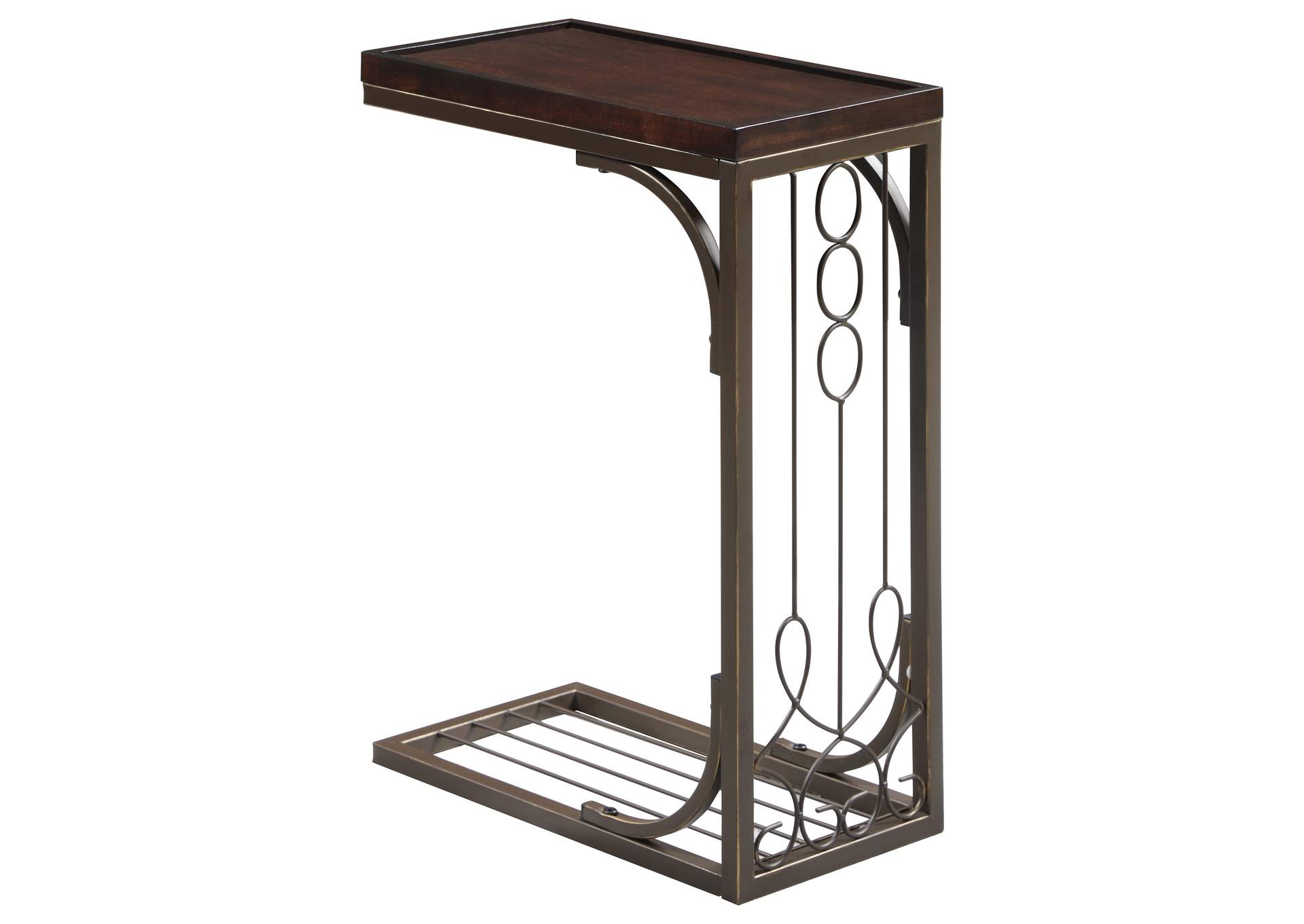 Alyssa Accent Table Brown and Burnished Copper,Coaster Furniture