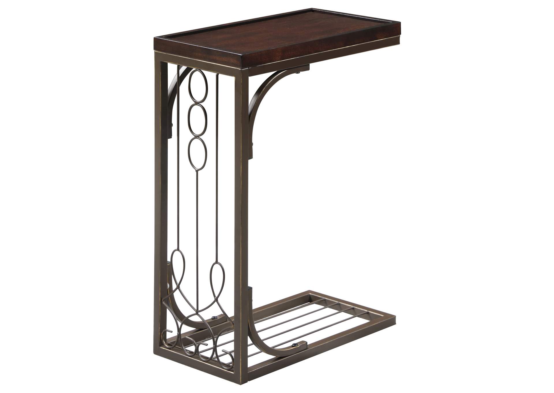 Alyssa Accent Table Brown and Burnished Copper,Coaster Furniture