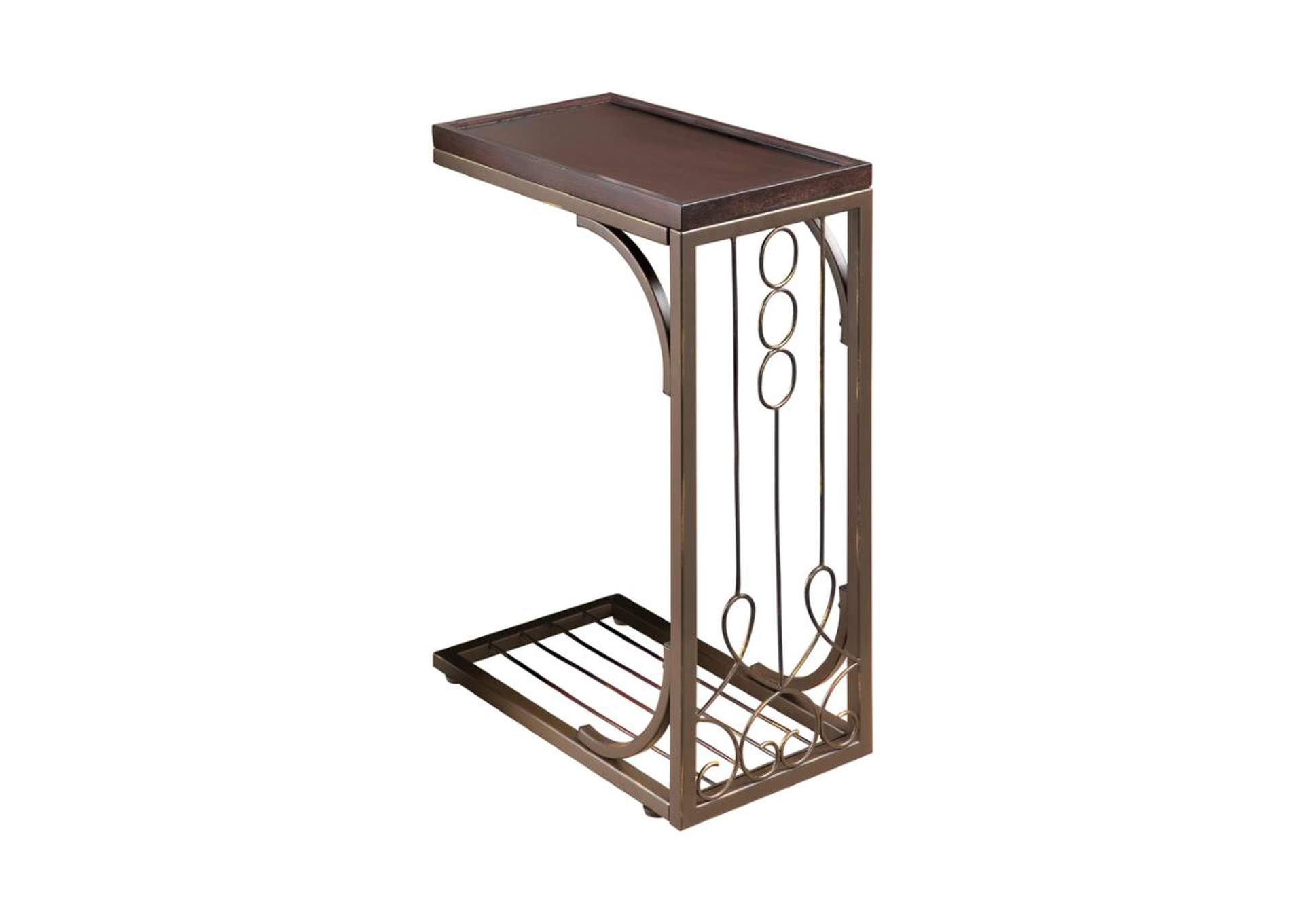 Accent Table Brown and Burnished Copper,Coaster Furniture