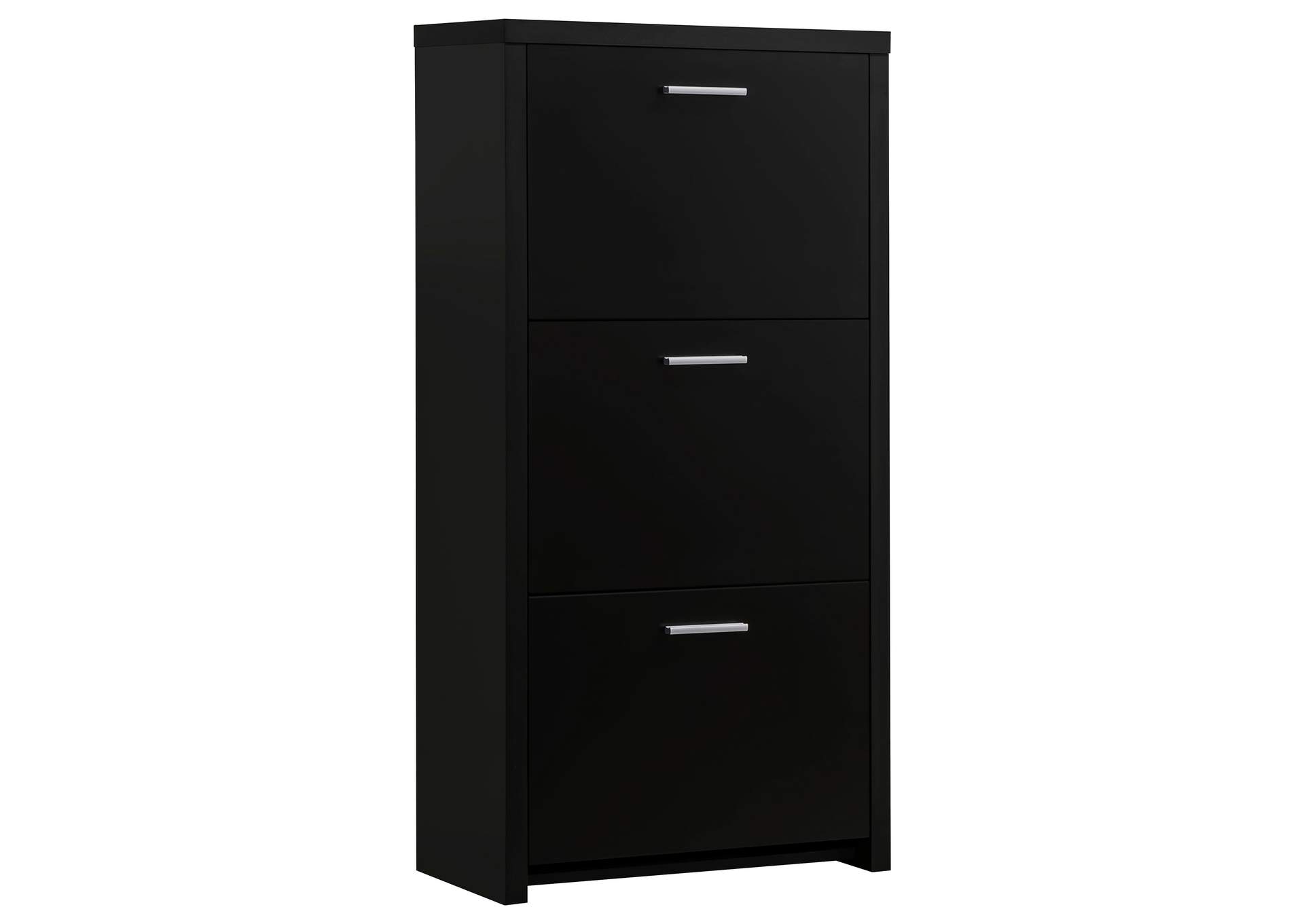 Vivian 3-drawer Shoe Cabinet Black,Coaster Furniture