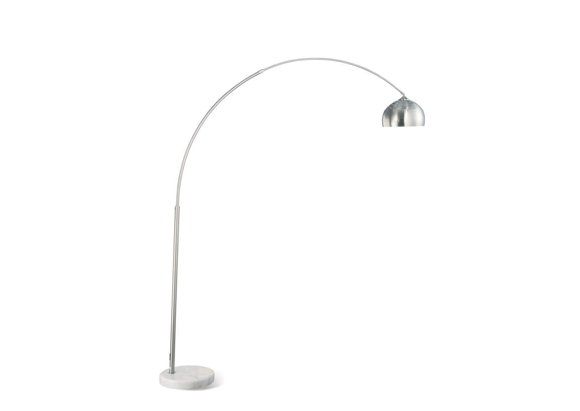 Arched Floor Lamp Brushed Steel and Chrome,Coaster Furniture
