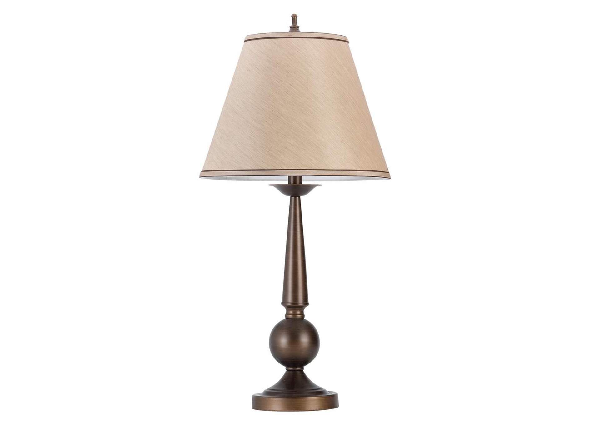 Cone shade Table Lamps Bronze and Beige (Set of 2),Coaster Furniture