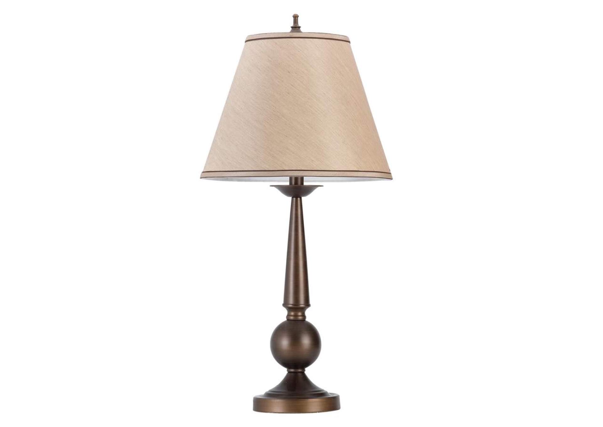 Ochanko Cone Shade Table Lamps Bronze And Beige (Set Of 2),Coaster Furniture