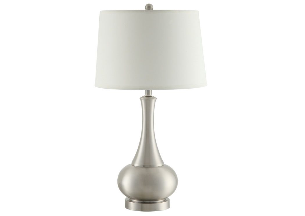 White & Nickel Table Lamp (Set of 2),ABF Coaster Furniture