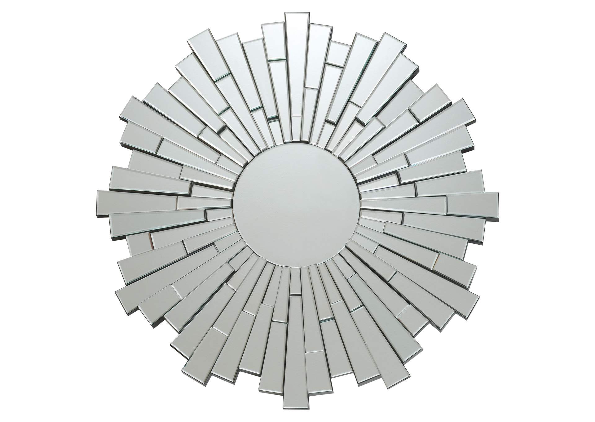 Danika Sunburst Circular Mirror Silver,Coaster Furniture