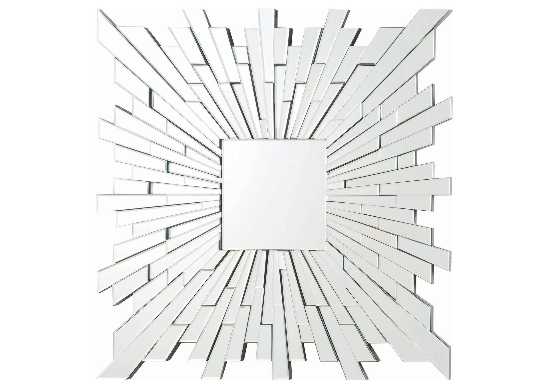 Brantley Square Sunburst Wall Mirror Silver,Coaster Furniture