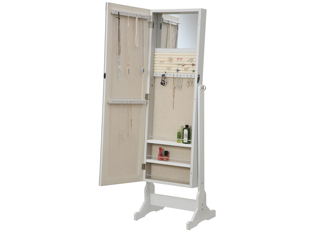 White Jewelry Armoire,ABF Coaster Furniture