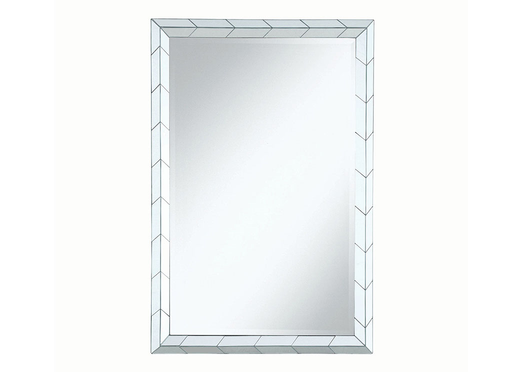 Accent Mirror w/Chevron Pattern,ABF Coaster Furniture