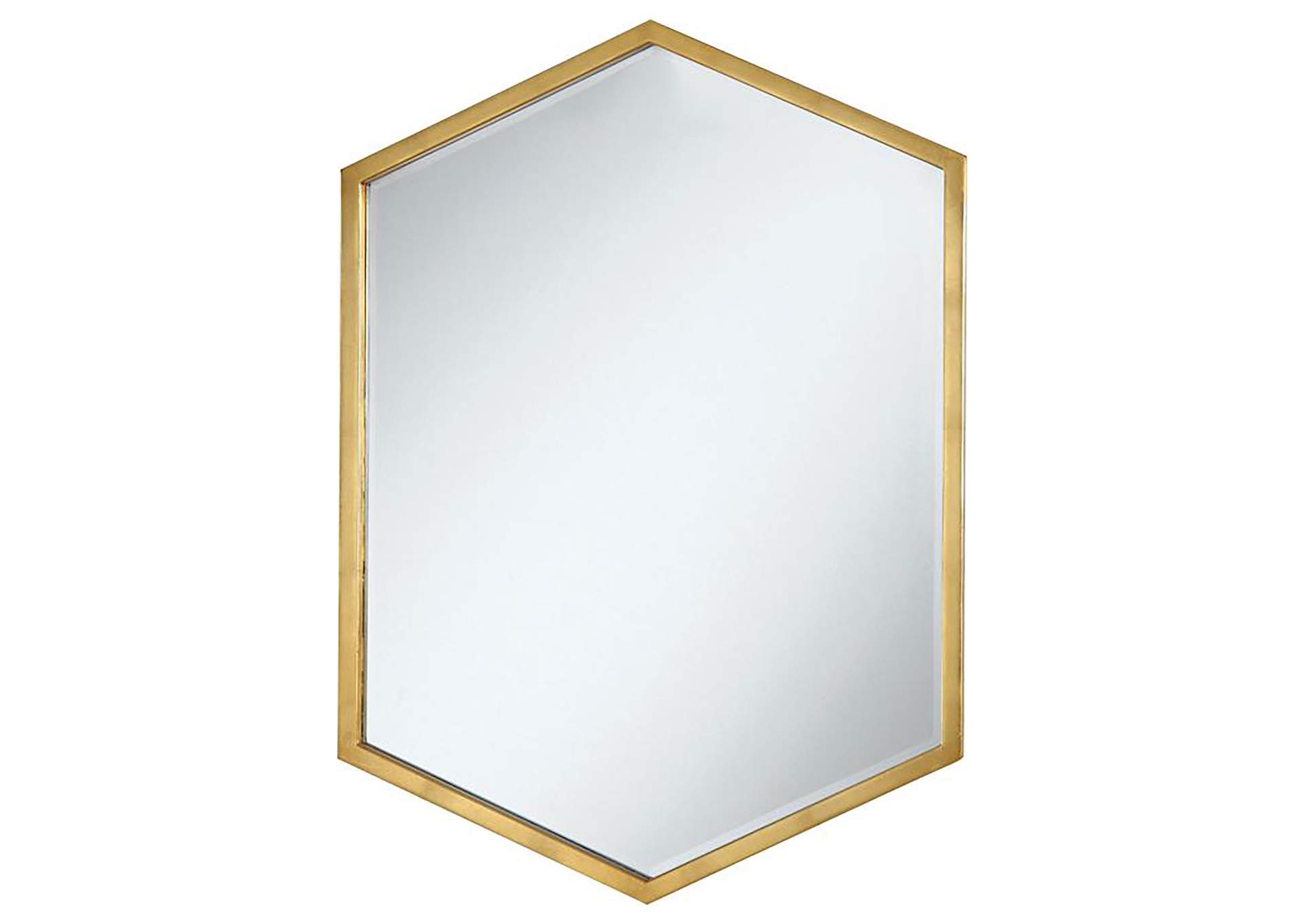 Bledel Hexagon Shaped Wall Mirror Gold,Coaster Furniture