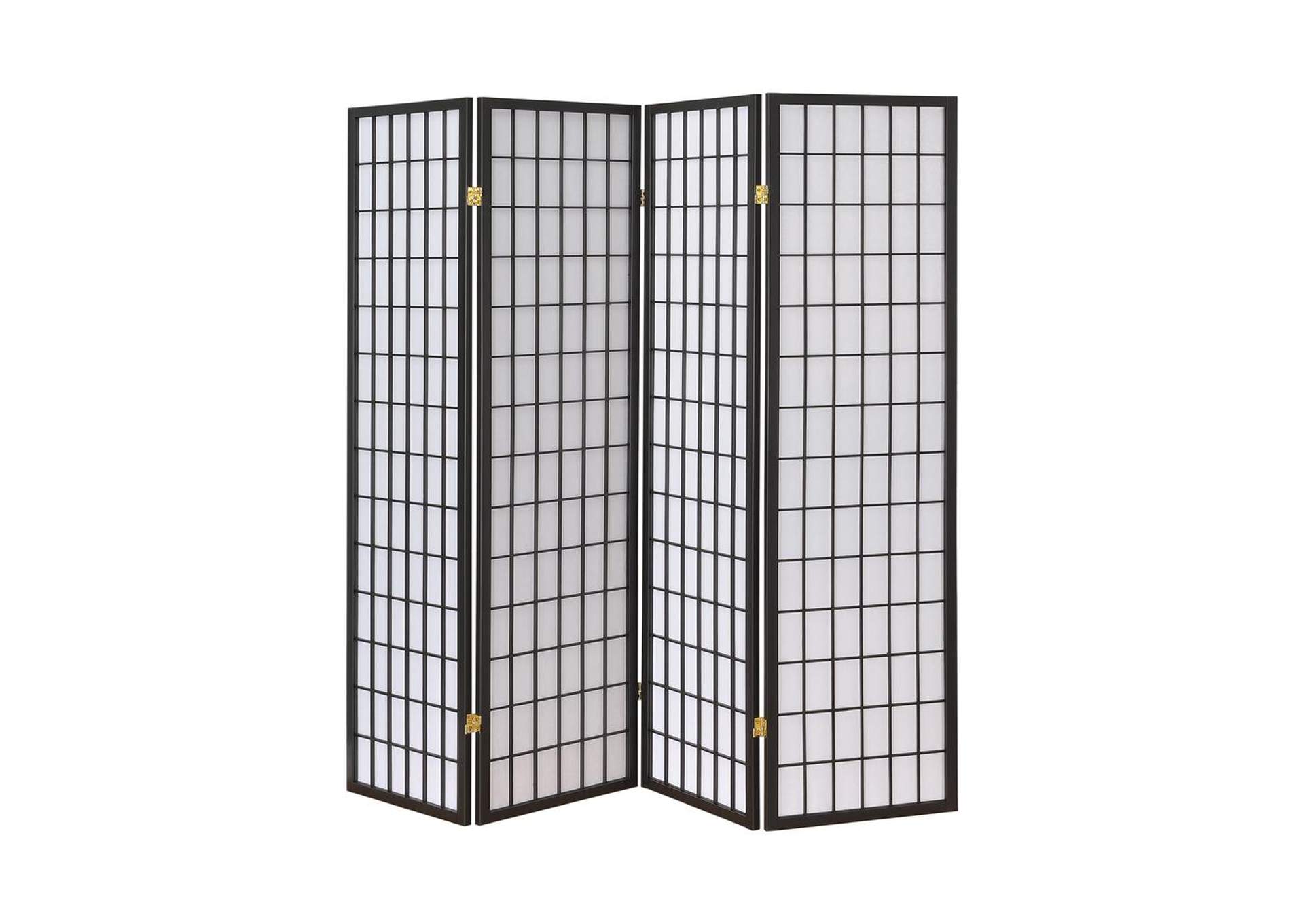 Lola Dark Grey Four Panel Folding Screen Rbs Furniture Bronx Ny