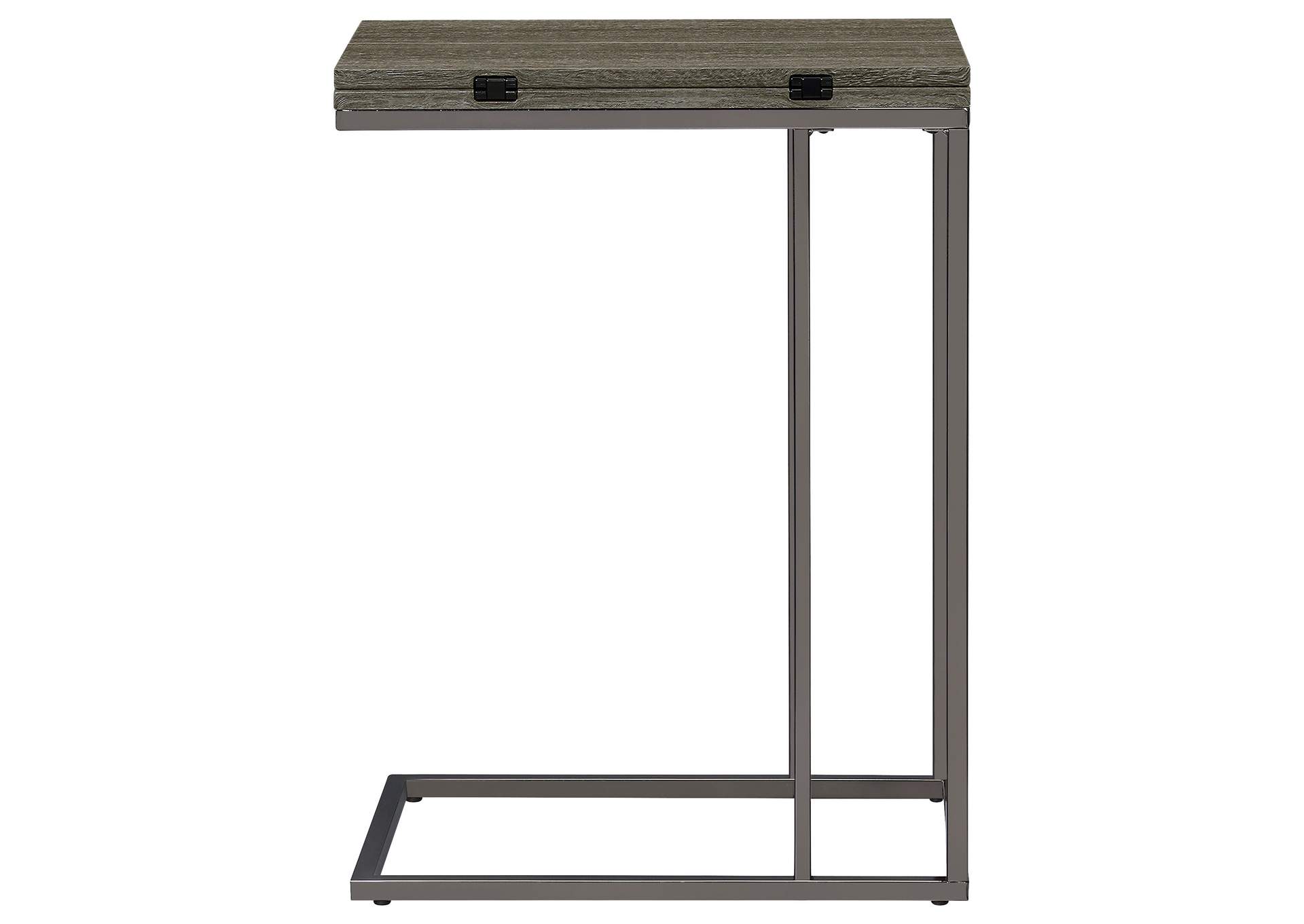 Pedro Expandable Top Accent Table Weathered Grey and Black,Coaster Furniture