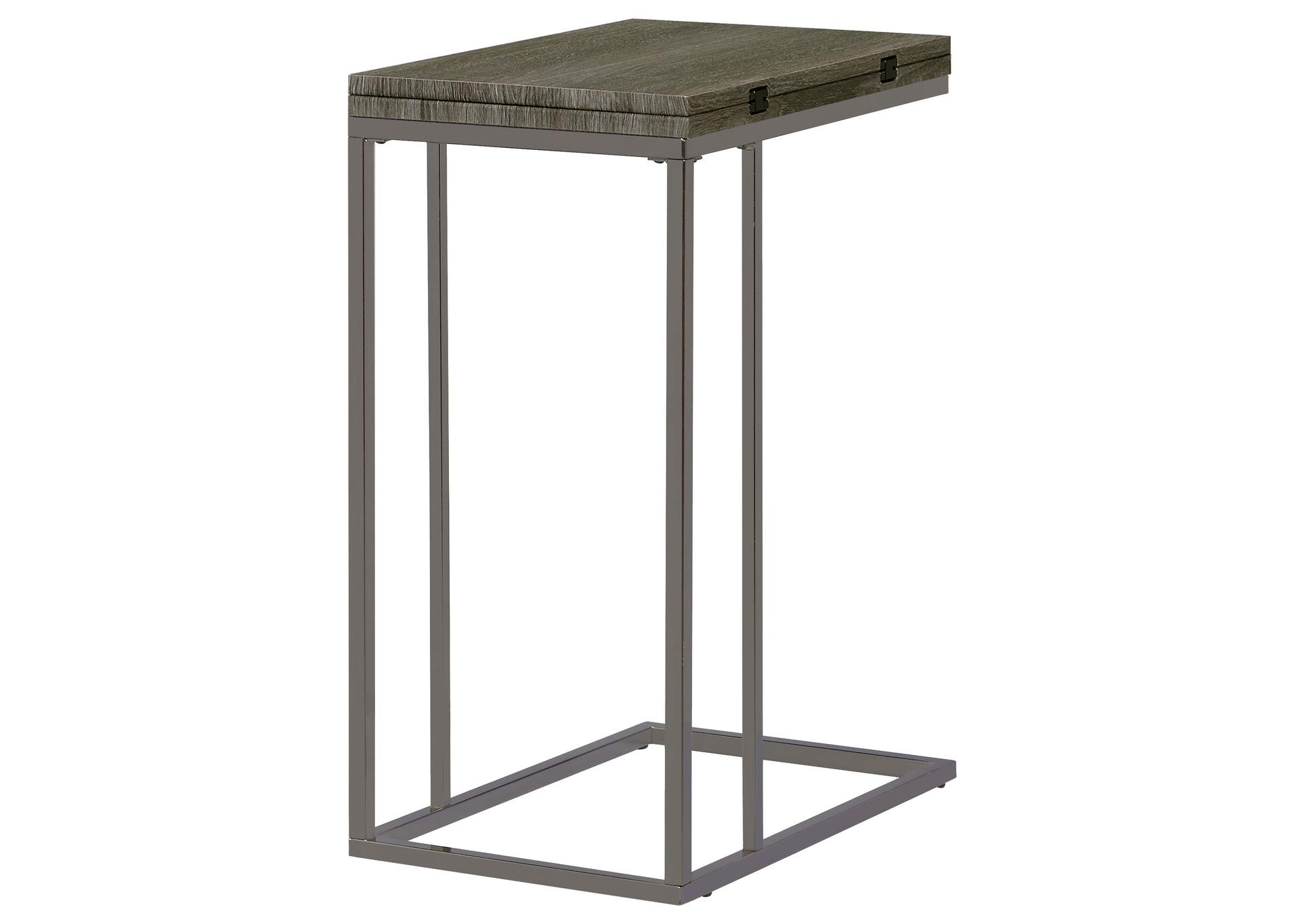 Pedro Expandable Top Accent Table Weathered Grey and Black,Coaster Furniture