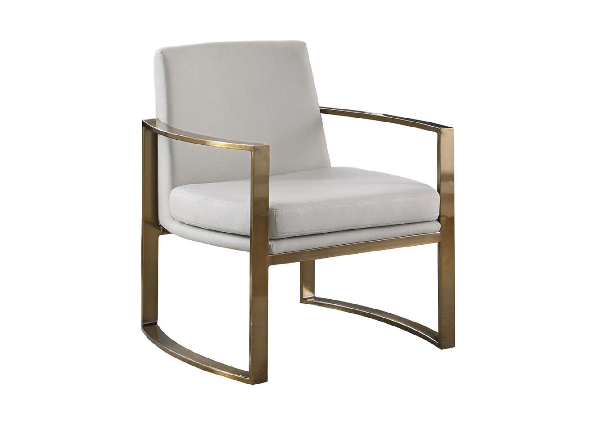 metal arm accent chair