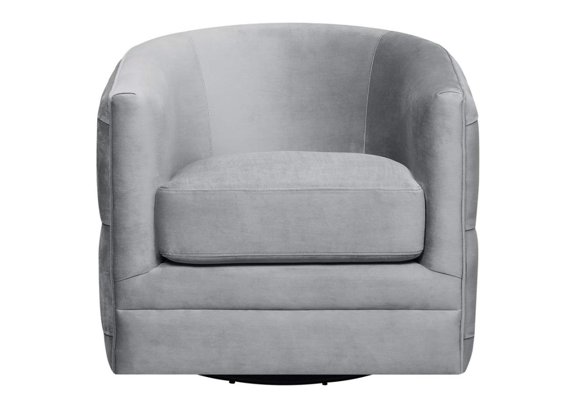 Upholstered Swivel Accent Chair Grey,Coaster Furniture