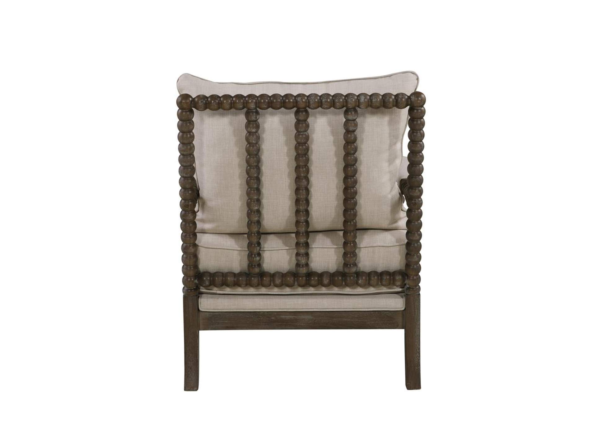 Ash Traditional Oatmeal And Natural Accent Chair,Coaster Furniture