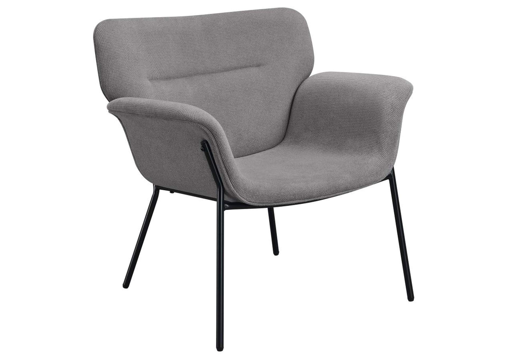 Davina Upholstered Flared Arms Accent Chair Ash Grey,Coaster Furniture