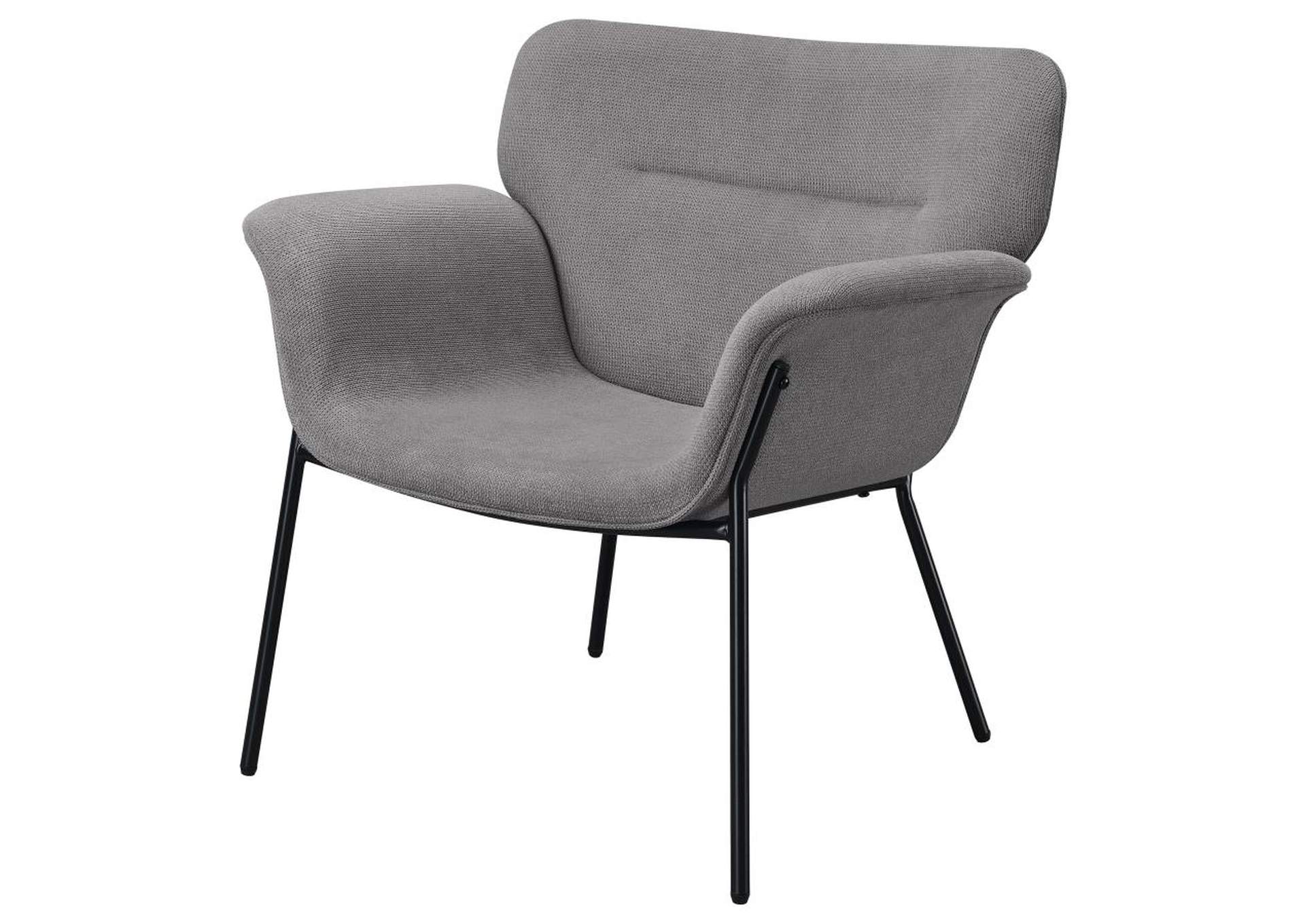 Davina Upholstered Flared Arms Accent Chair Ash Grey,Coaster Furniture