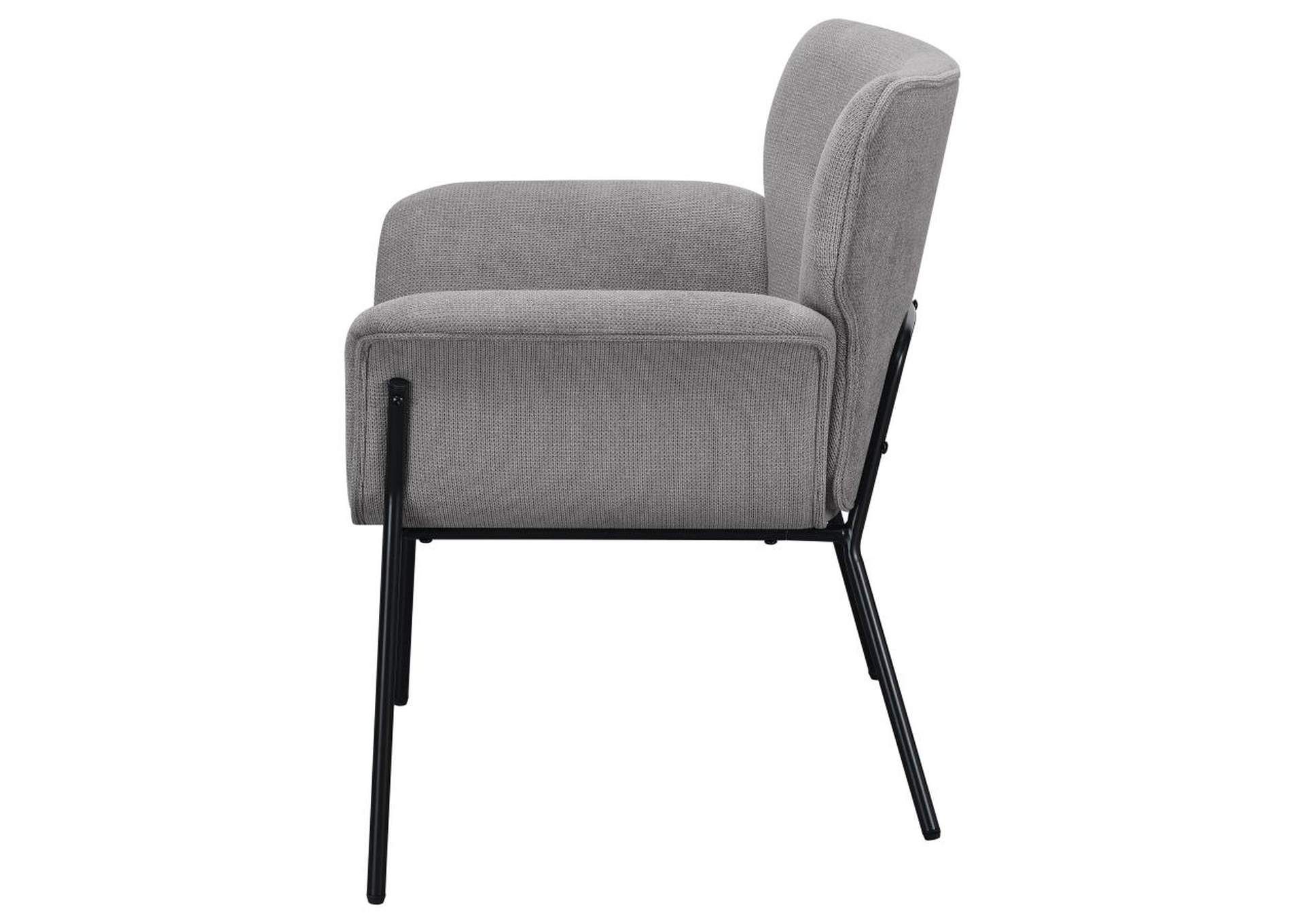 Davina Upholstered Flared Arms Accent Chair Ash Grey,Coaster Furniture