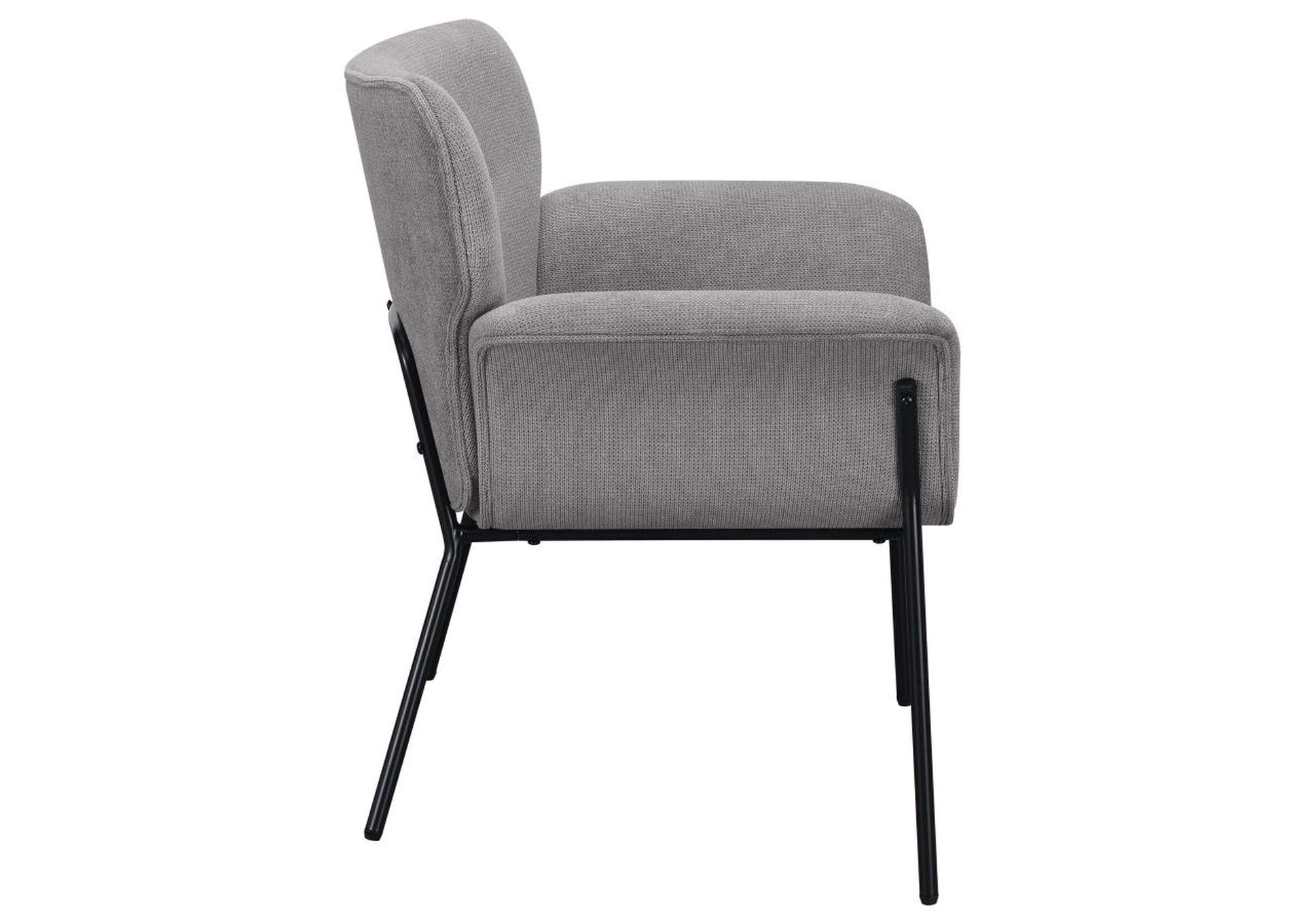 Davina Upholstered Flared Arms Accent Chair Ash Grey,Coaster Furniture