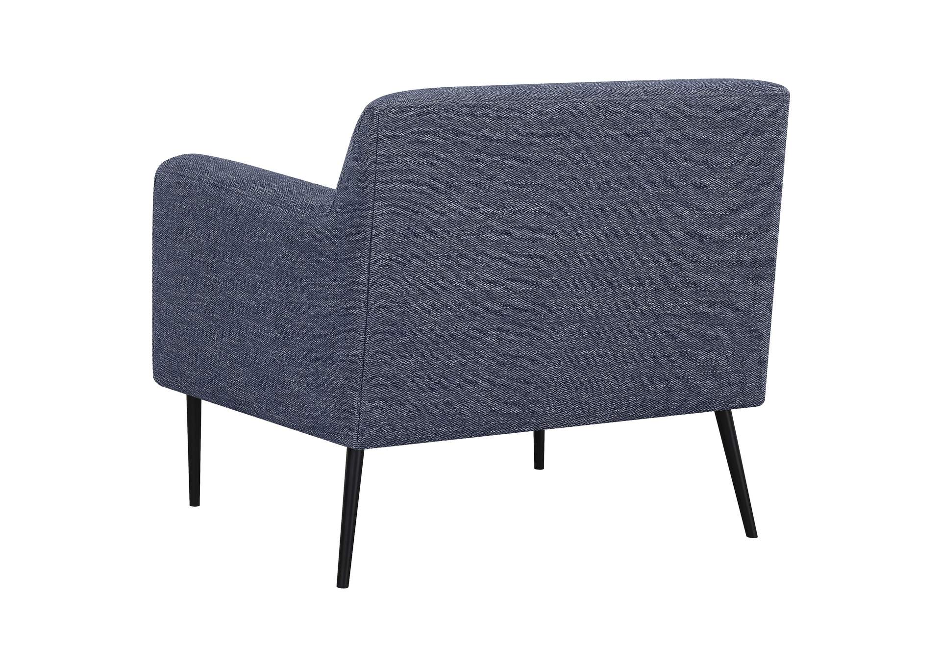 Darlene Upholstered Tight Back Accent Chair Navy Blue,Coaster Furniture