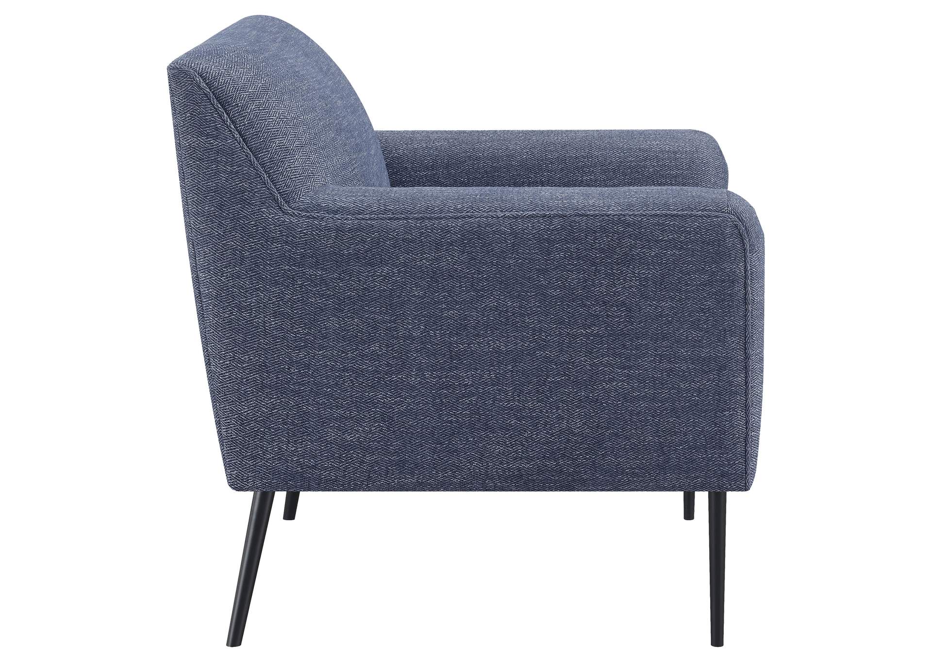 Darlene Upholstered Tight Back Accent Chair Navy Blue,Coaster Furniture