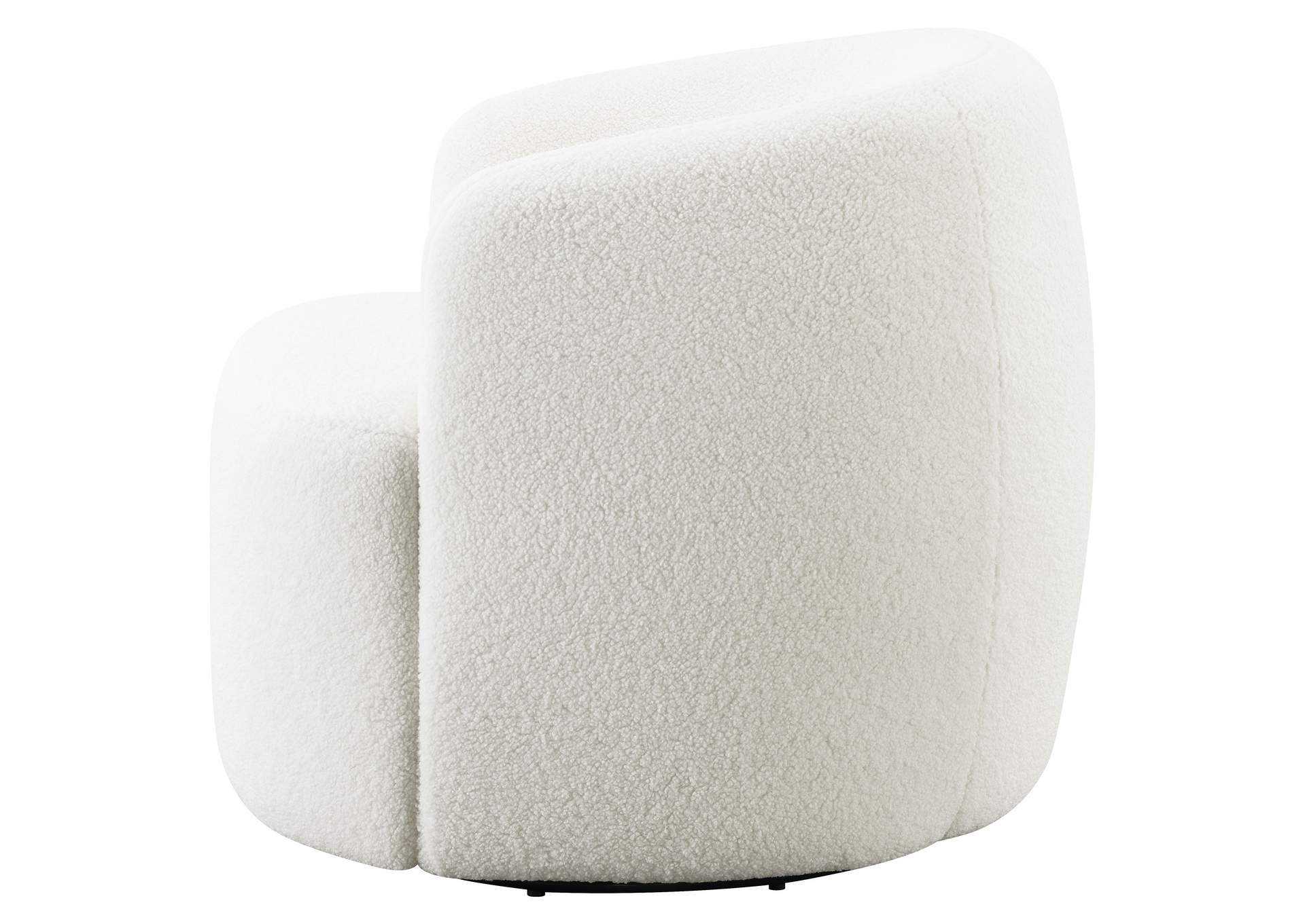 Hudson Upholstered Swivel Chair Natural,Coaster Furniture