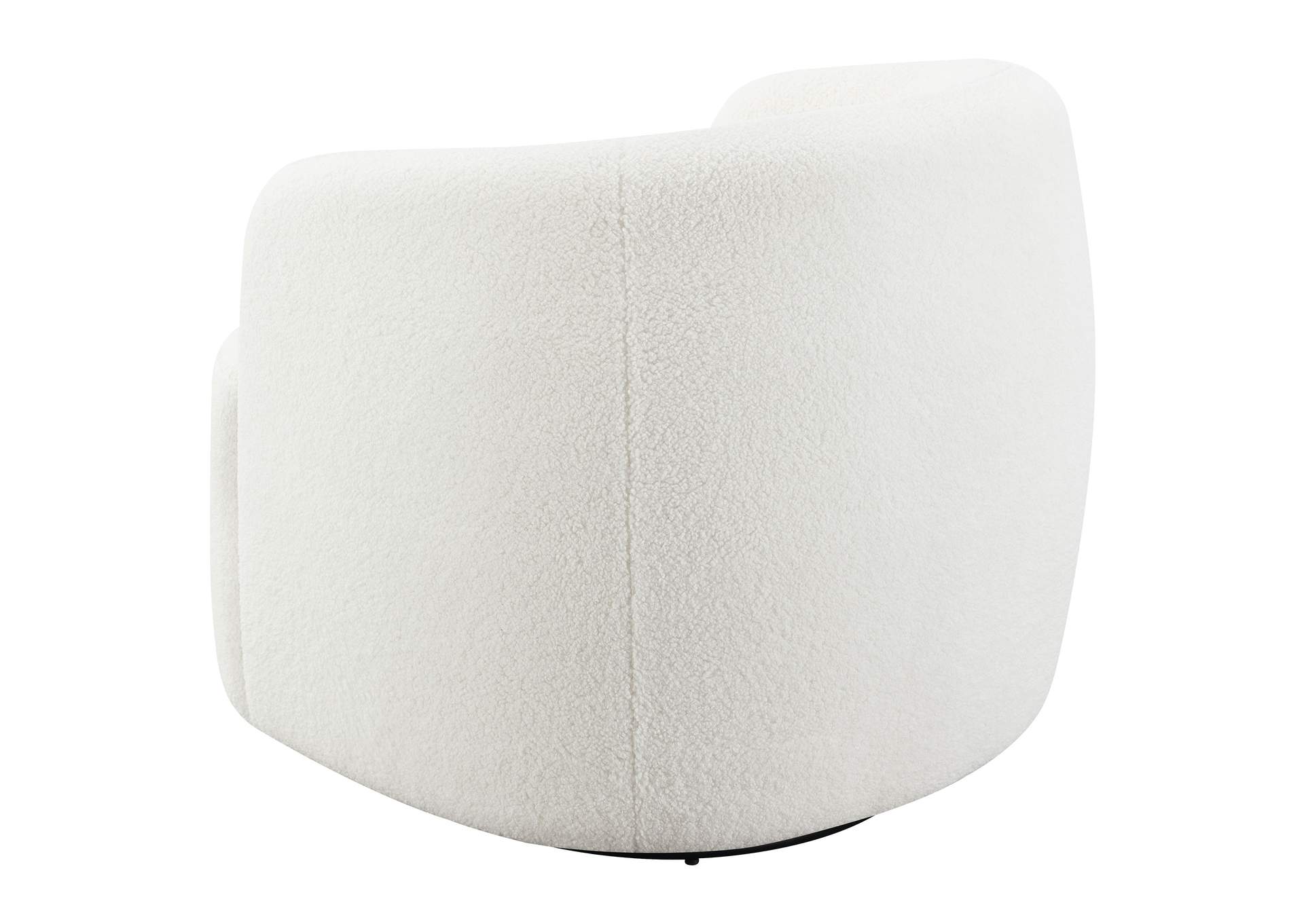 Hudson Upholstered Swivel Chair Natural,Coaster Furniture