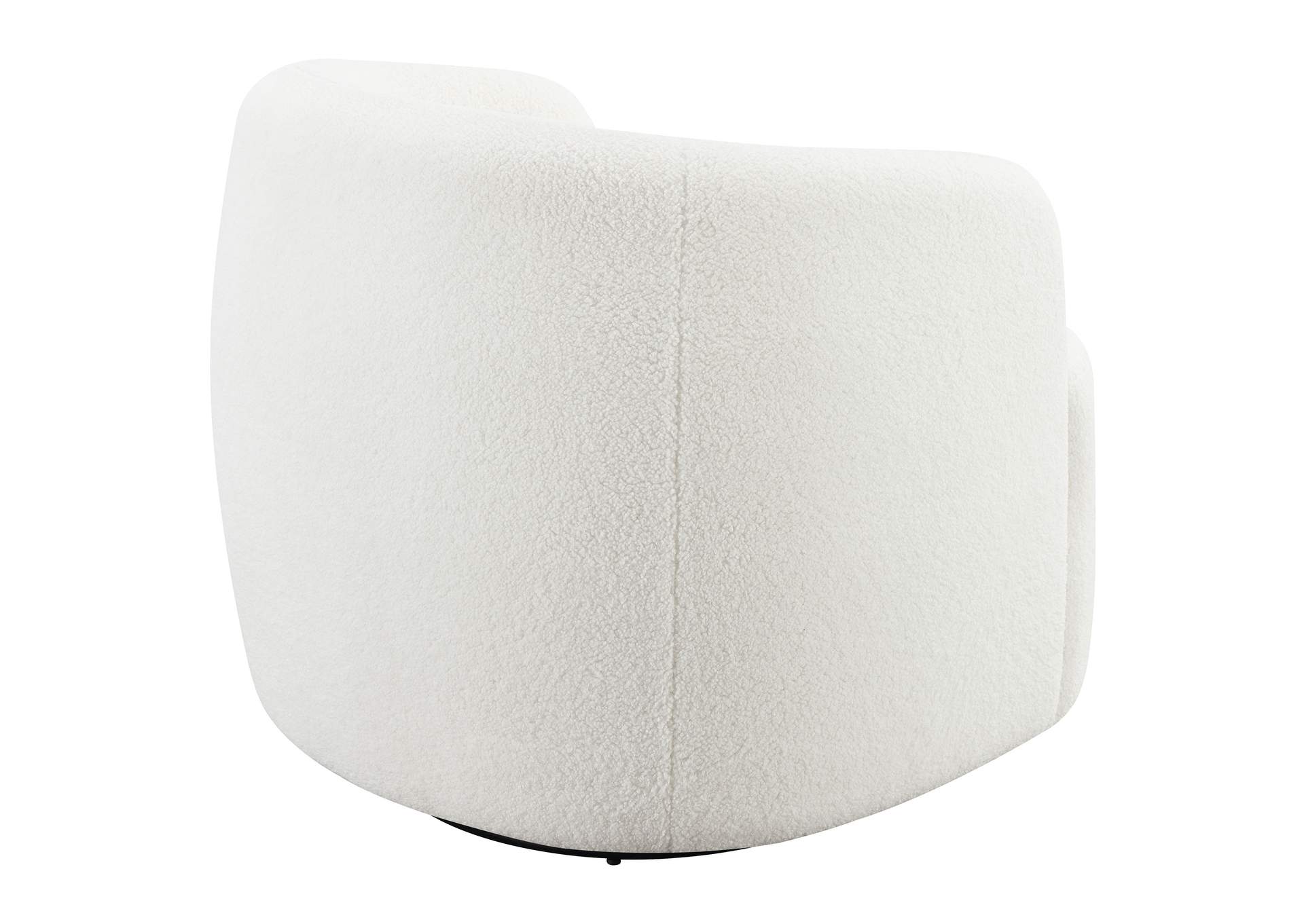 Hudson Upholstered Swivel Chair Natural,Coaster Furniture